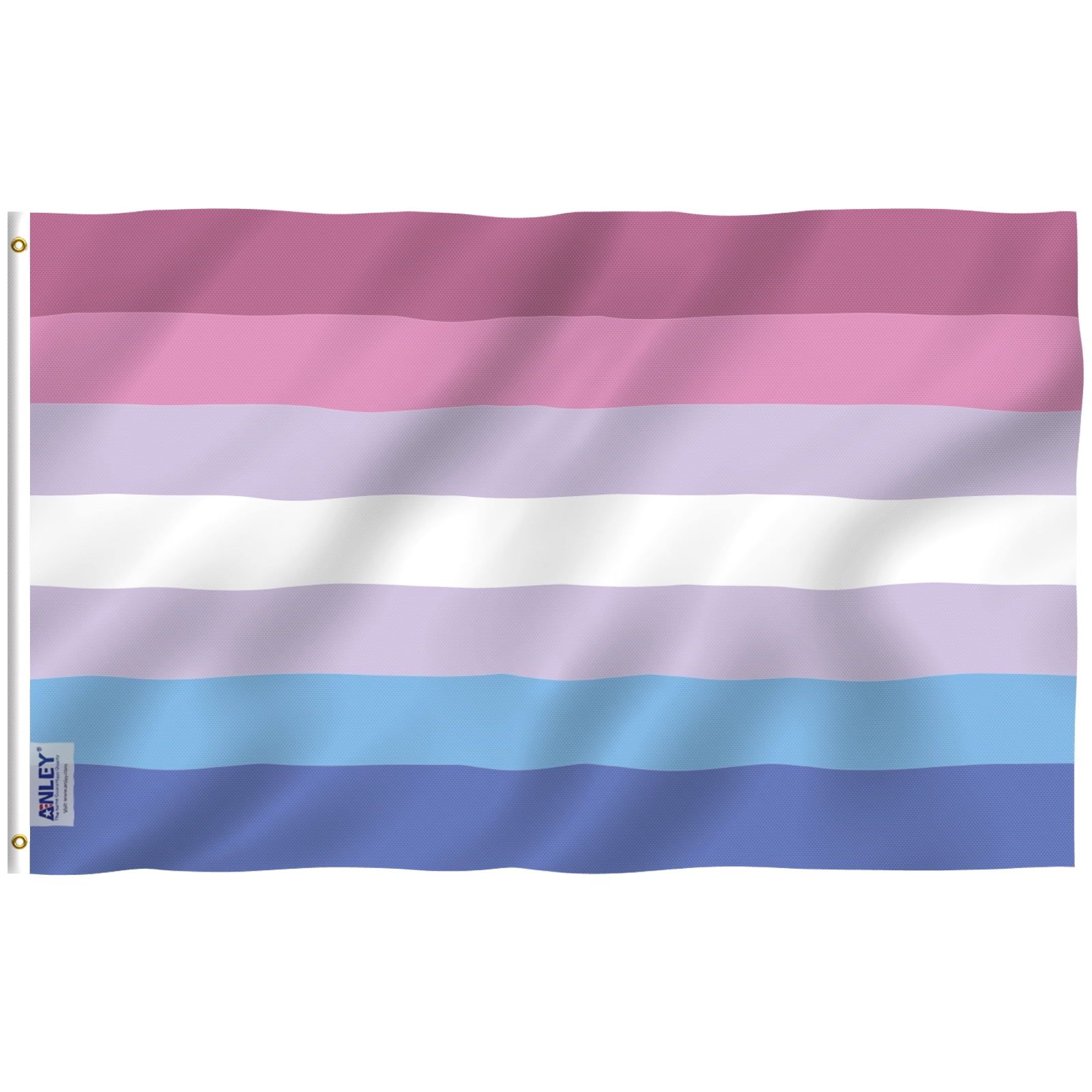 Anley Fly Breeze 3x5 Foot Bigender Pride Flag with Brass Grommets