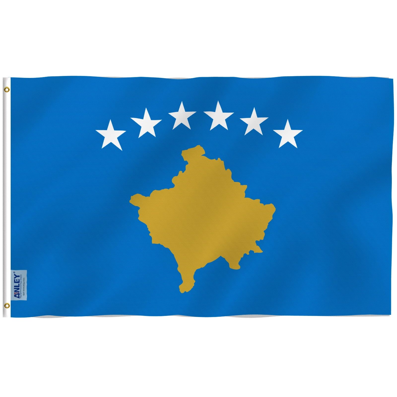 Kosovo Flag 3x5 Feet Polyester with Brass Grommets