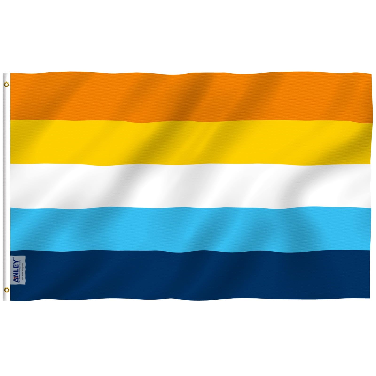 Aroace Pride Flag 3x5 Feet Polyester with Brass Grommets