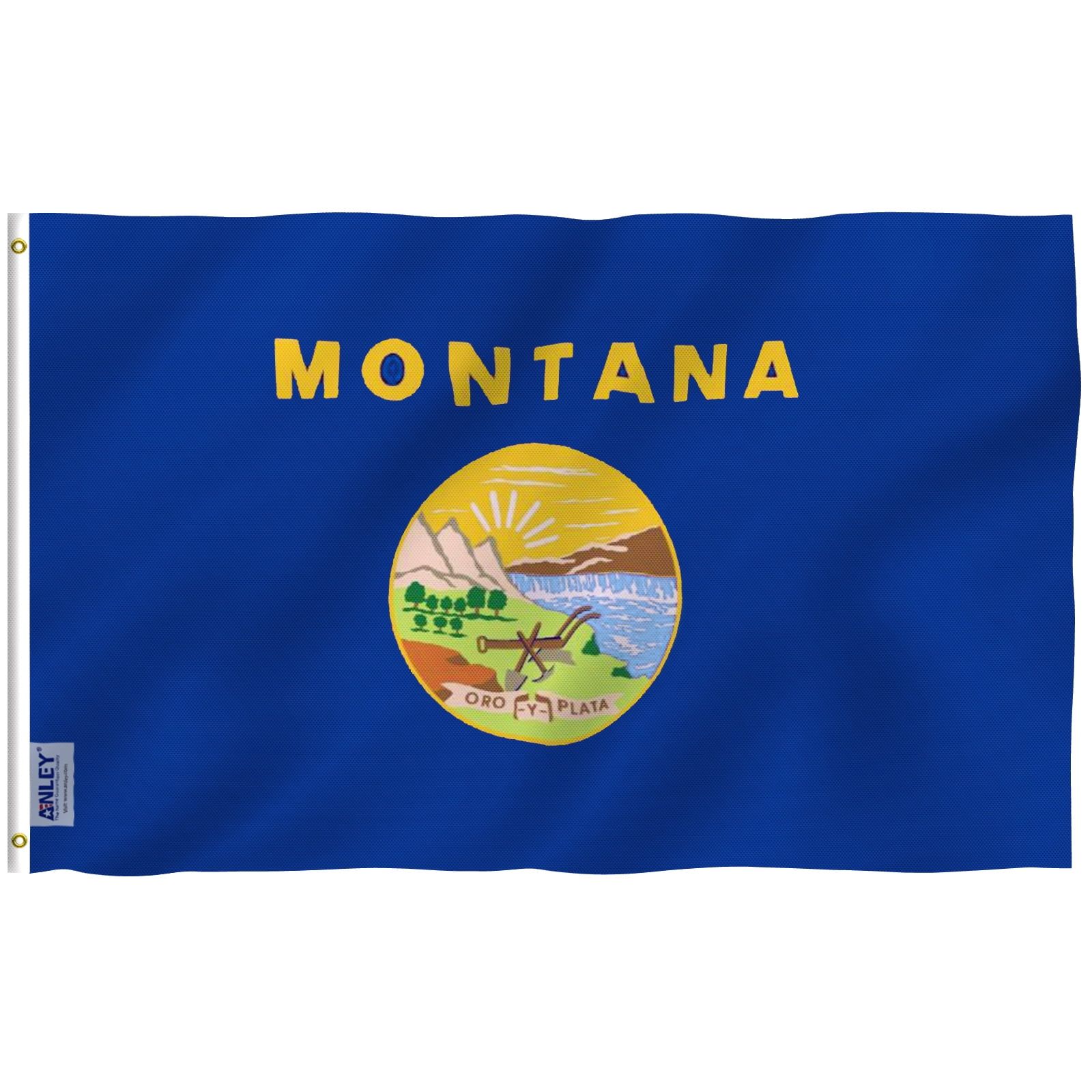 Montana State Flag 3x5 Foot Polyester with Brass Grommets