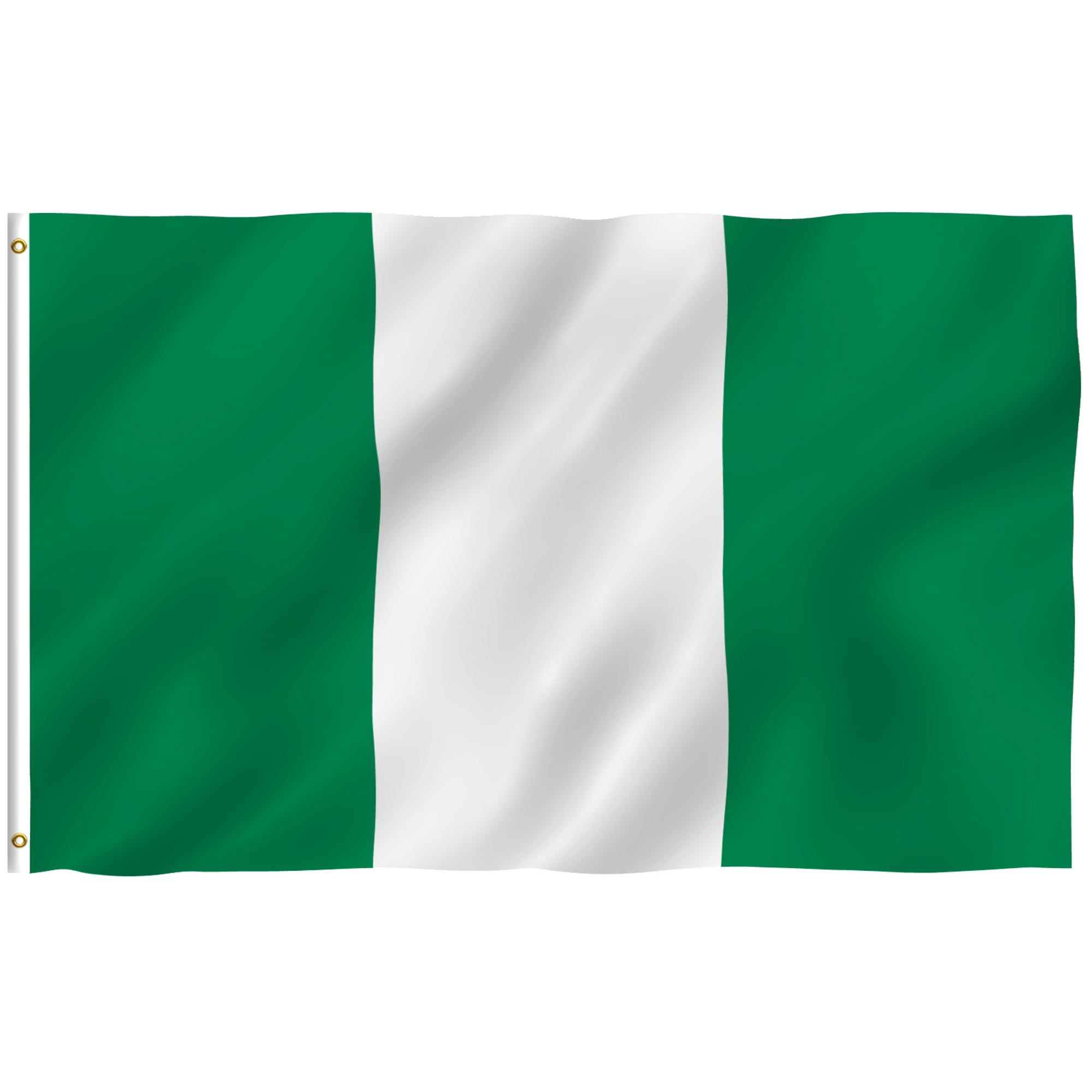 3x5 Foot Green and White Polyester Nigeria Flag