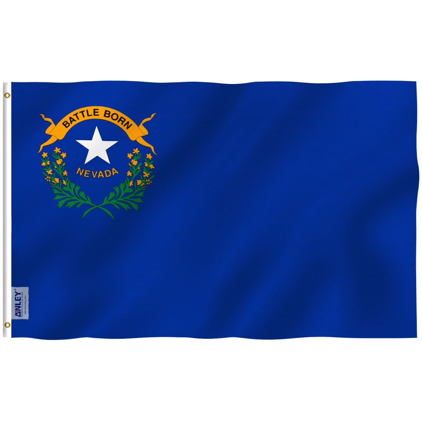 Nevada State Flag 3x5 Feet Polyester with Brass Grommets