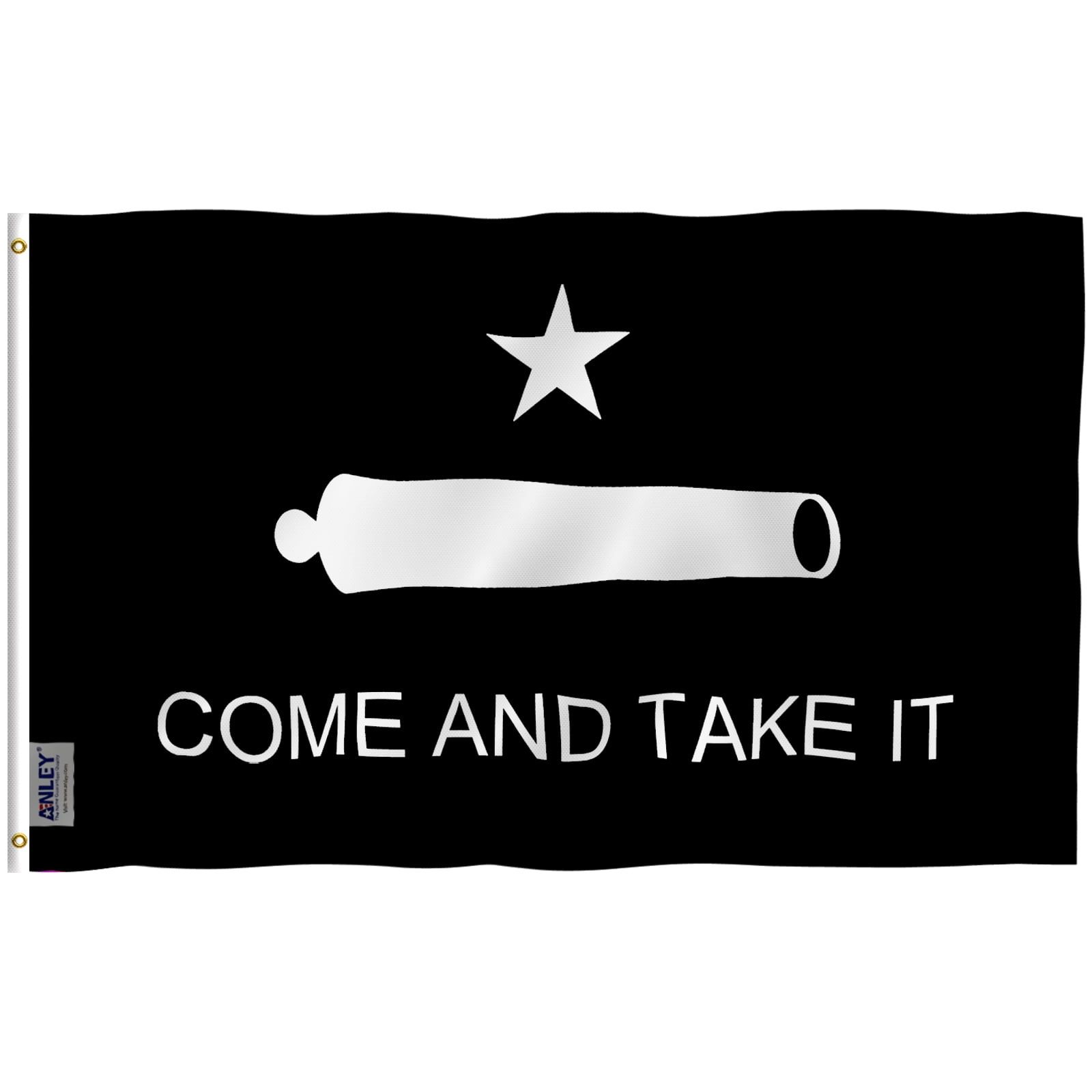 Black Polyester 3x5 Foot Come and Take It Flag