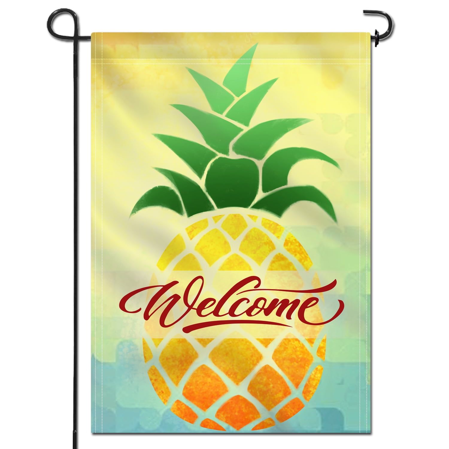 Double Sided Pineapple Welcome Garden Flag 18 x 12.5 Inch