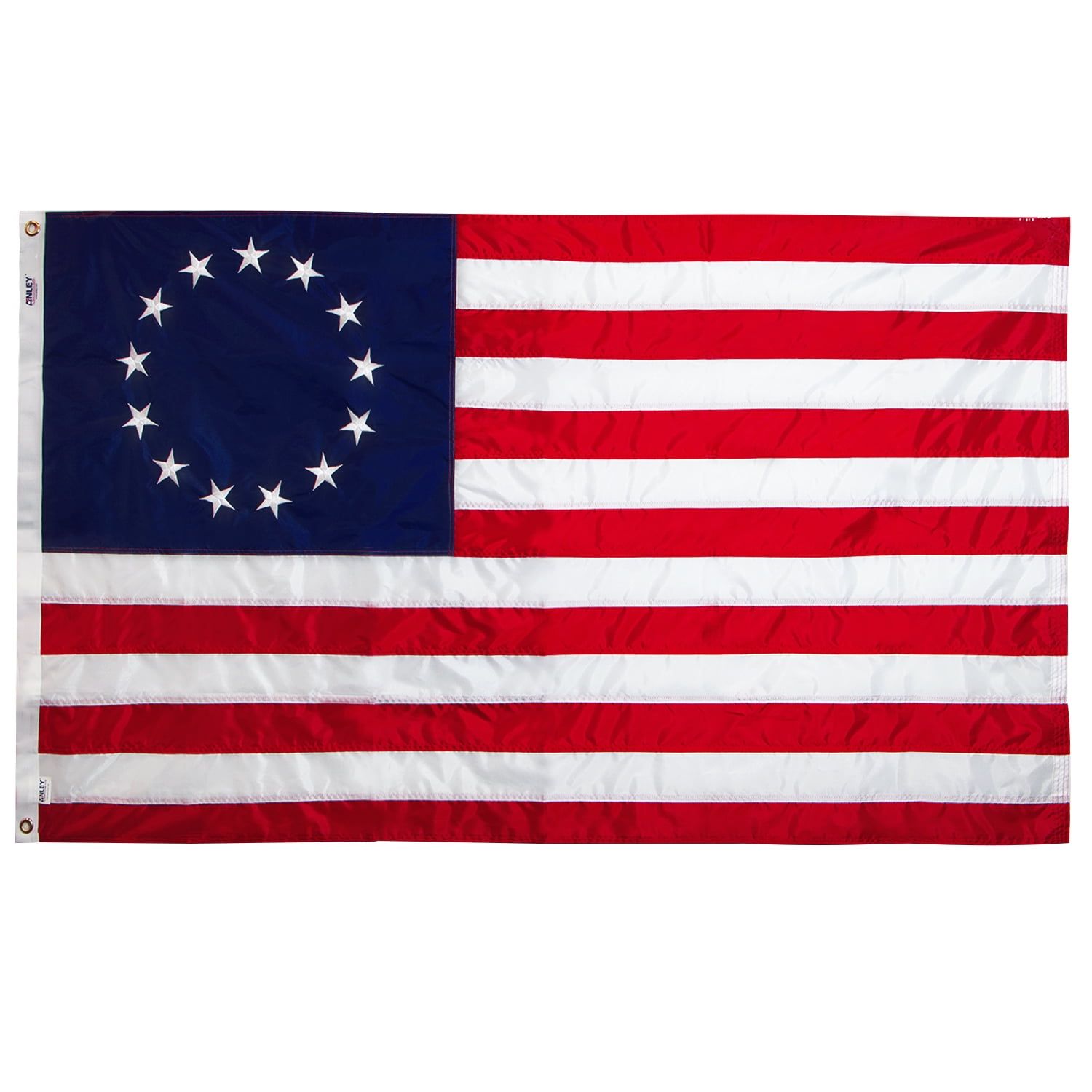 Betsy Ross 3x5 Foot Patriotic Nylon Flag with Brass Grommets