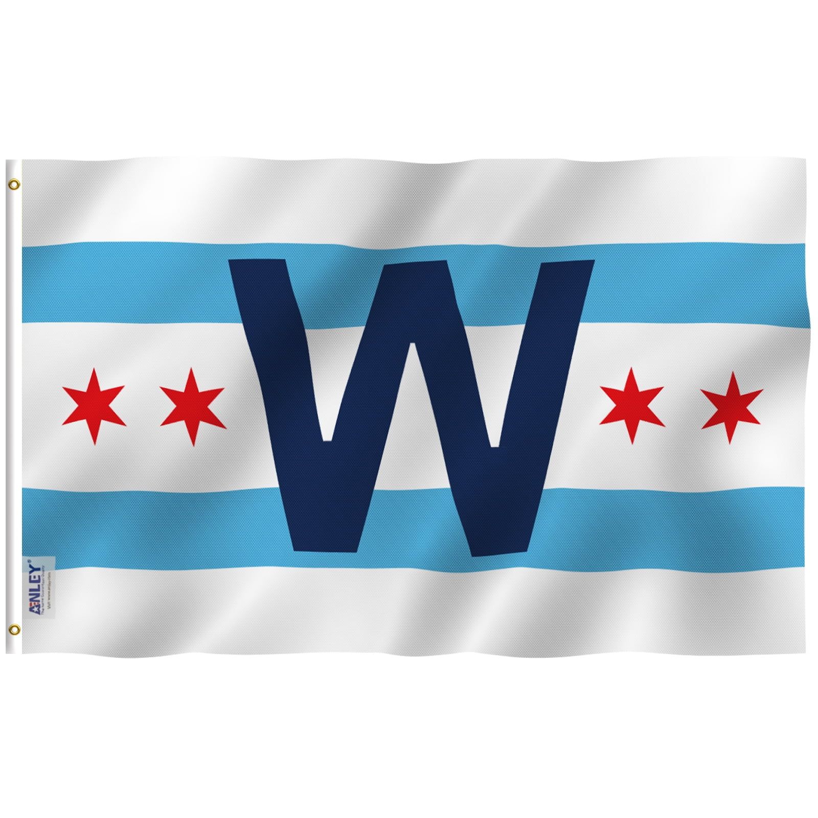 Chicago City Win Combo 3x5 Foot Polyester Flag with Grommets