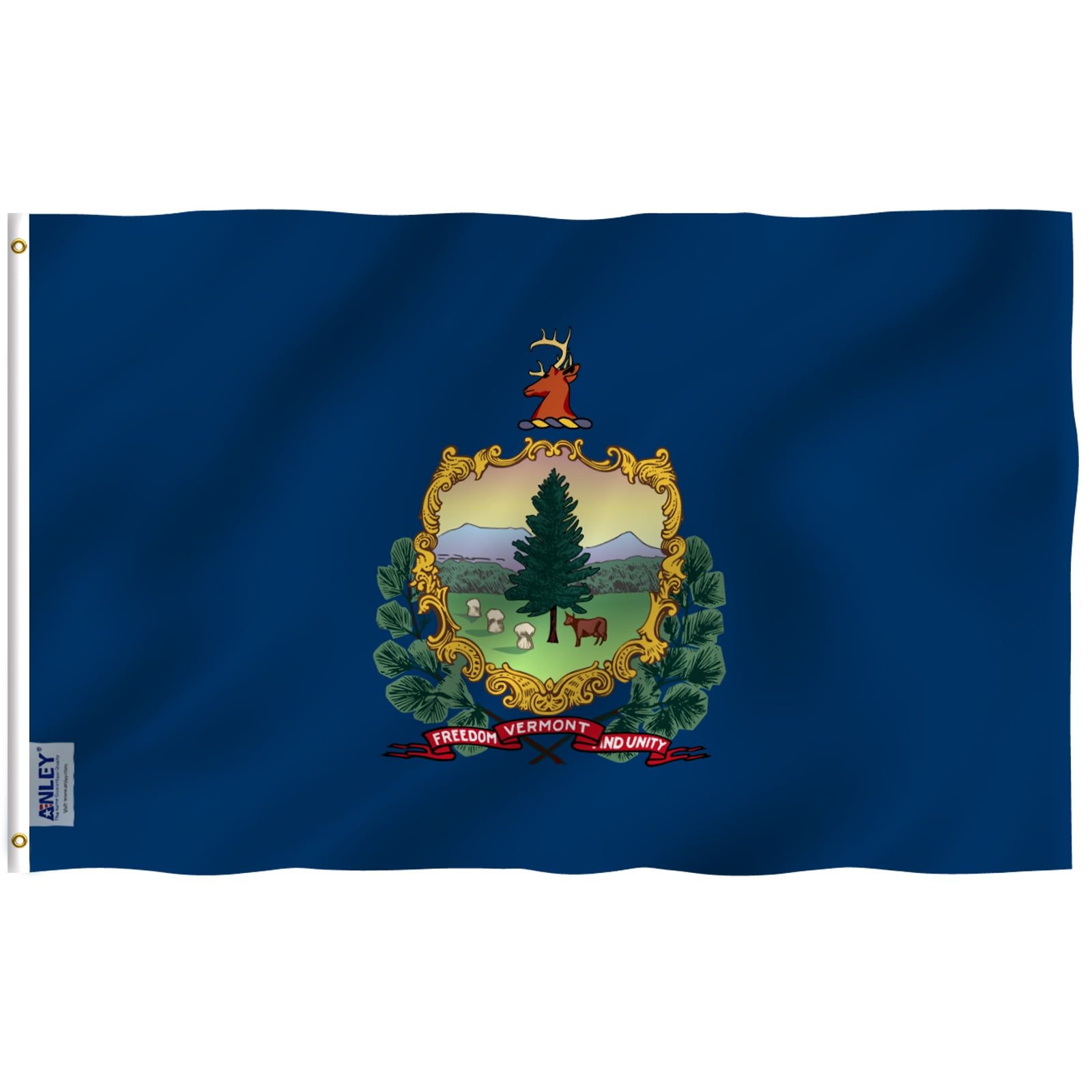 Vermont State Flag 3x5 Feet Polyester with Brass Grommets