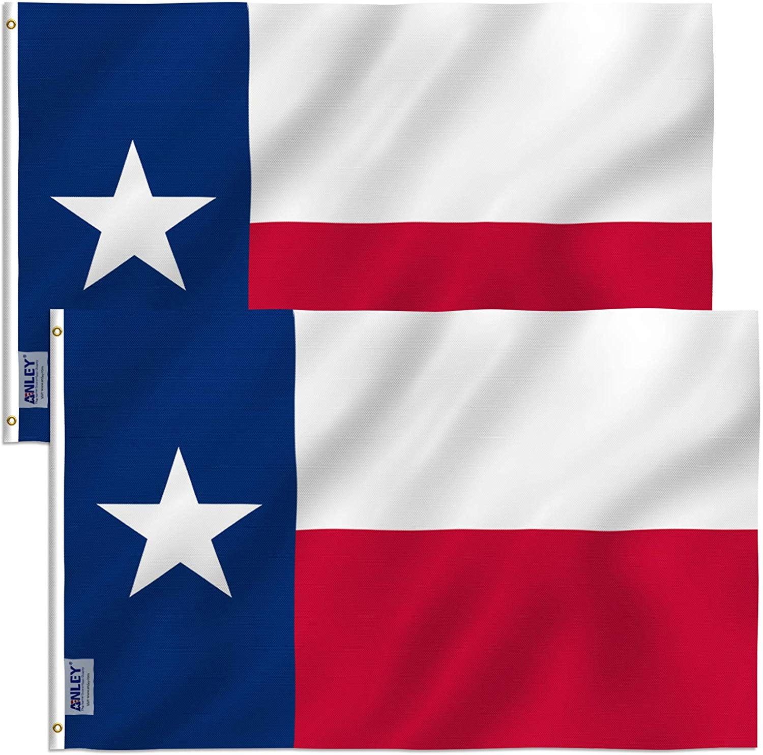 Texas State Flag 3x5 Ft Polyester with Brass Grommets