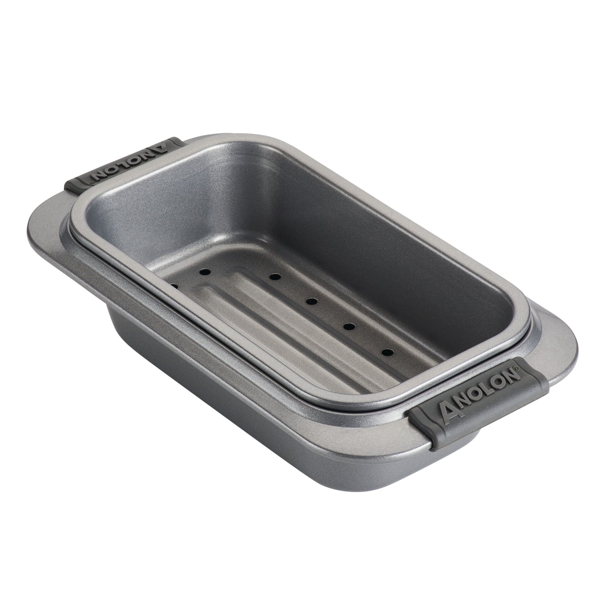 Anolon Advanced Gray Nonstick Carbon Steel 2-Piece Loaf Pan Set