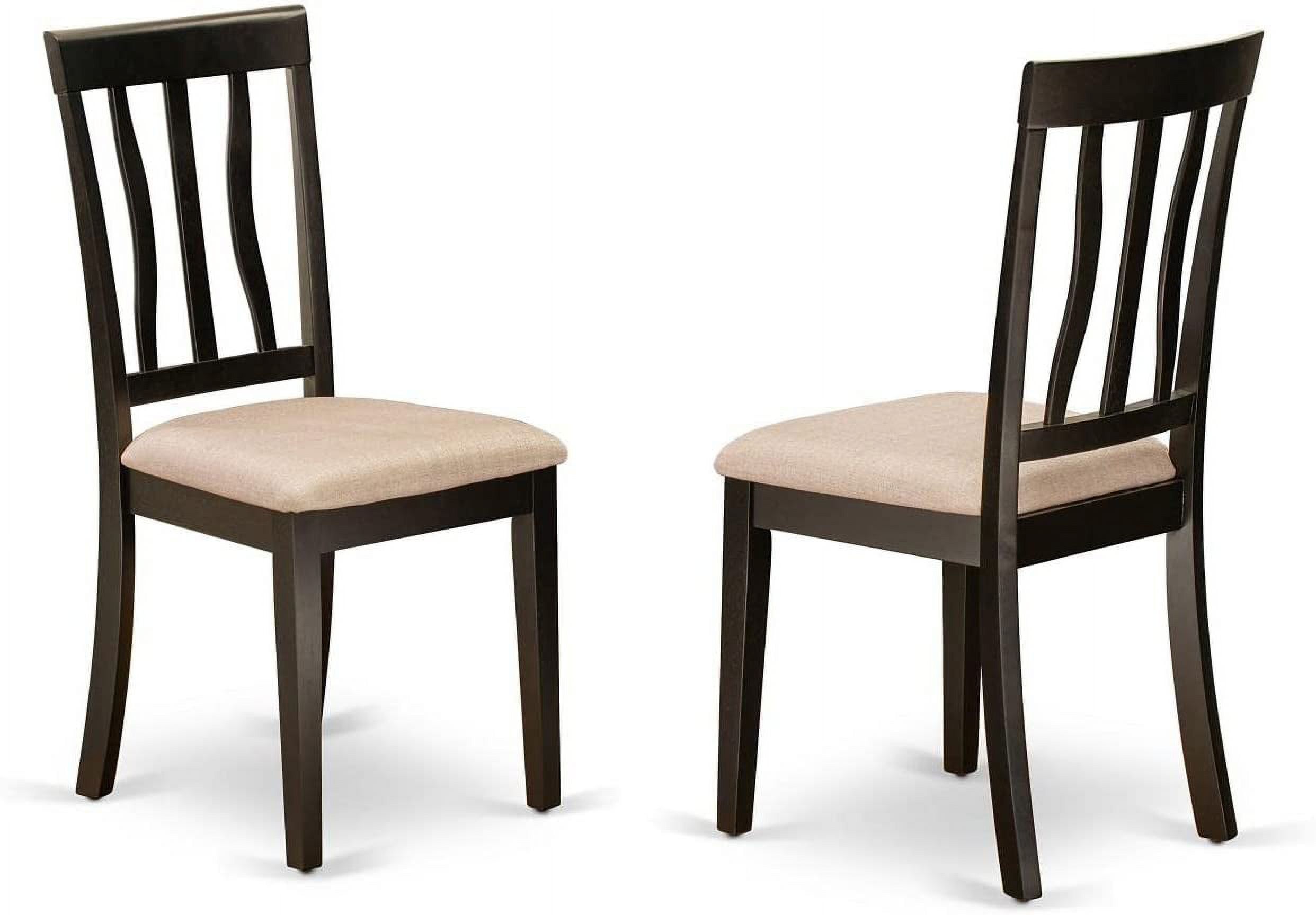 Buttermilk Slat Back Wood Dining Chairs, Set of 2