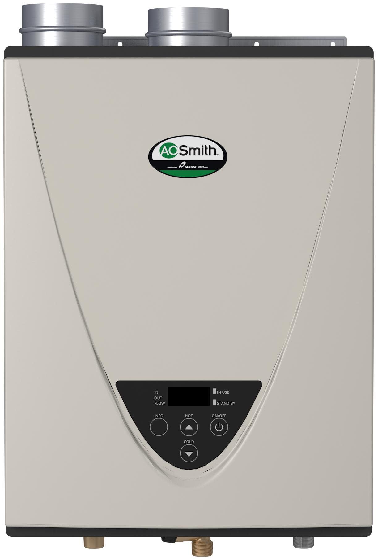 Gray 10 GPM Natural Gas Indoor Tankless Water Heater