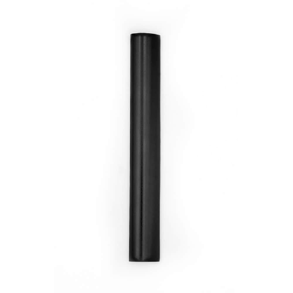 Black Ceramic Pencil Bullnose Tile Trim 7.9" x 1.25"