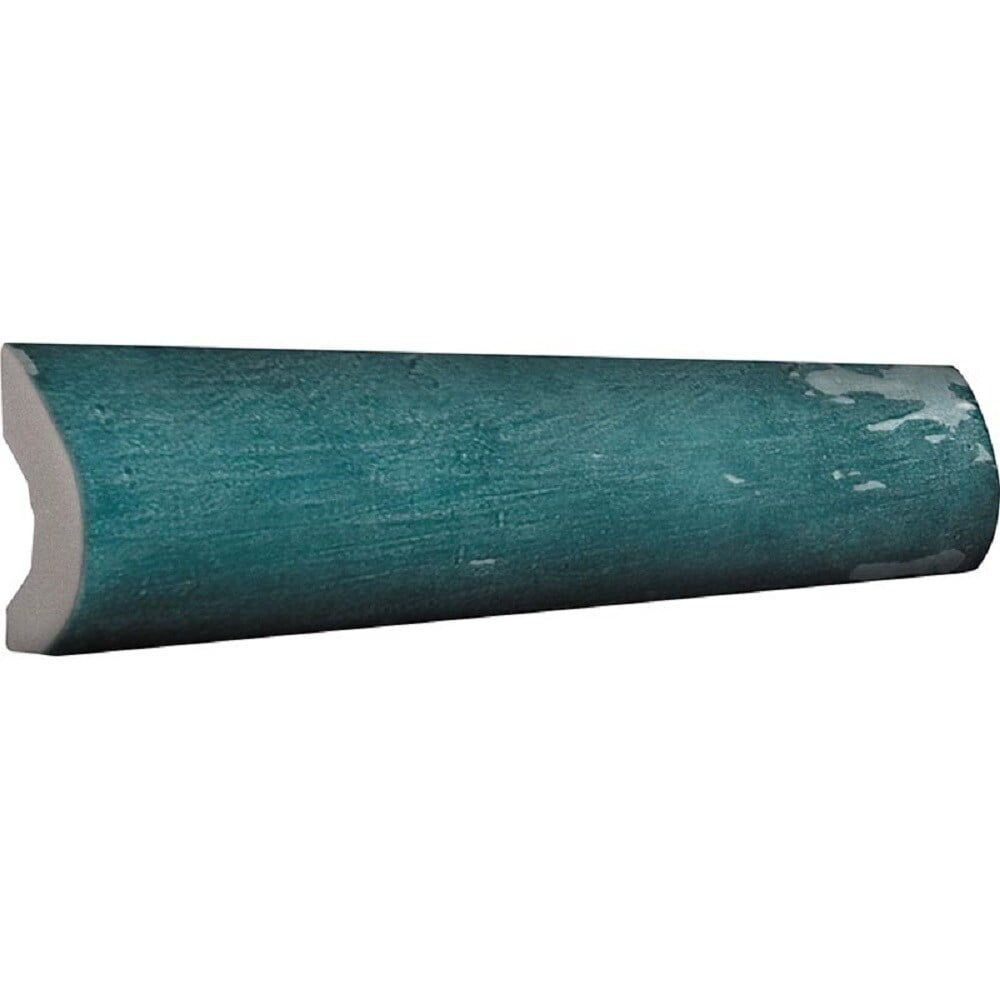 Apollo Green Ceramic Glossy Pencil Bullnose Tile Trim 8-inch