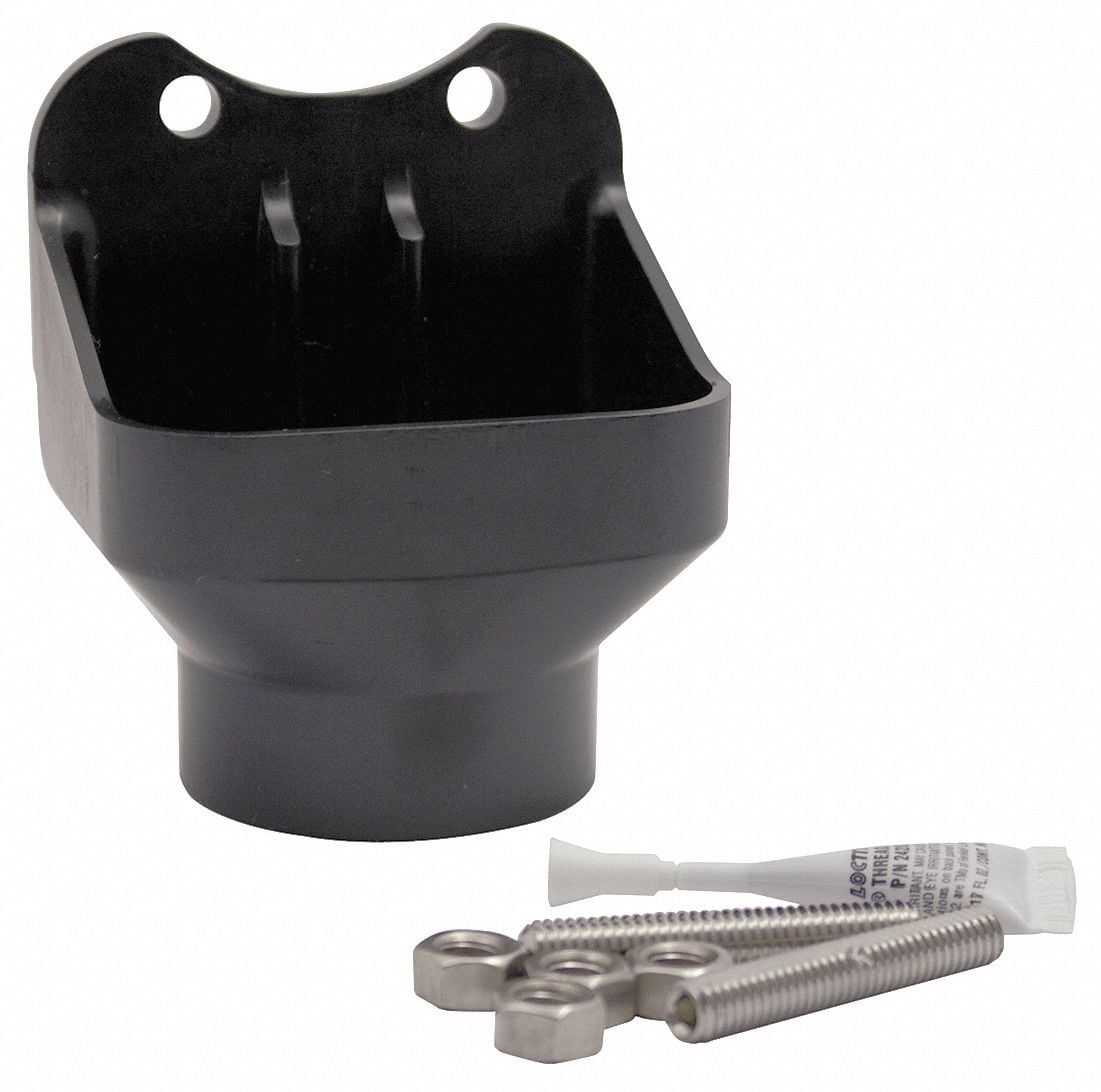 Black ABS Plastic Air Gap Drain Kit for Backflow Preventer