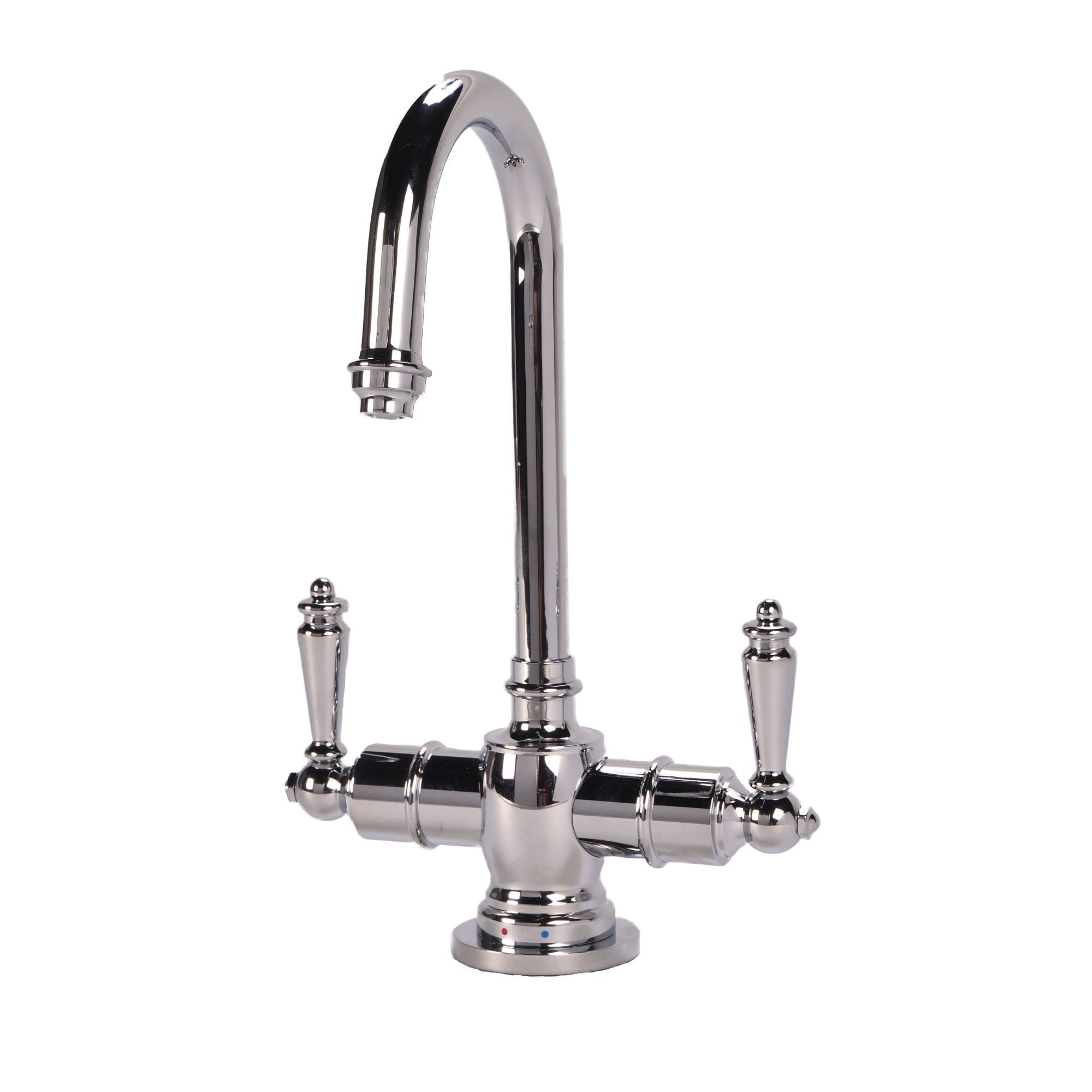 Chrome Traditional C-Spout Hot and Cold Water Filtration Faucet