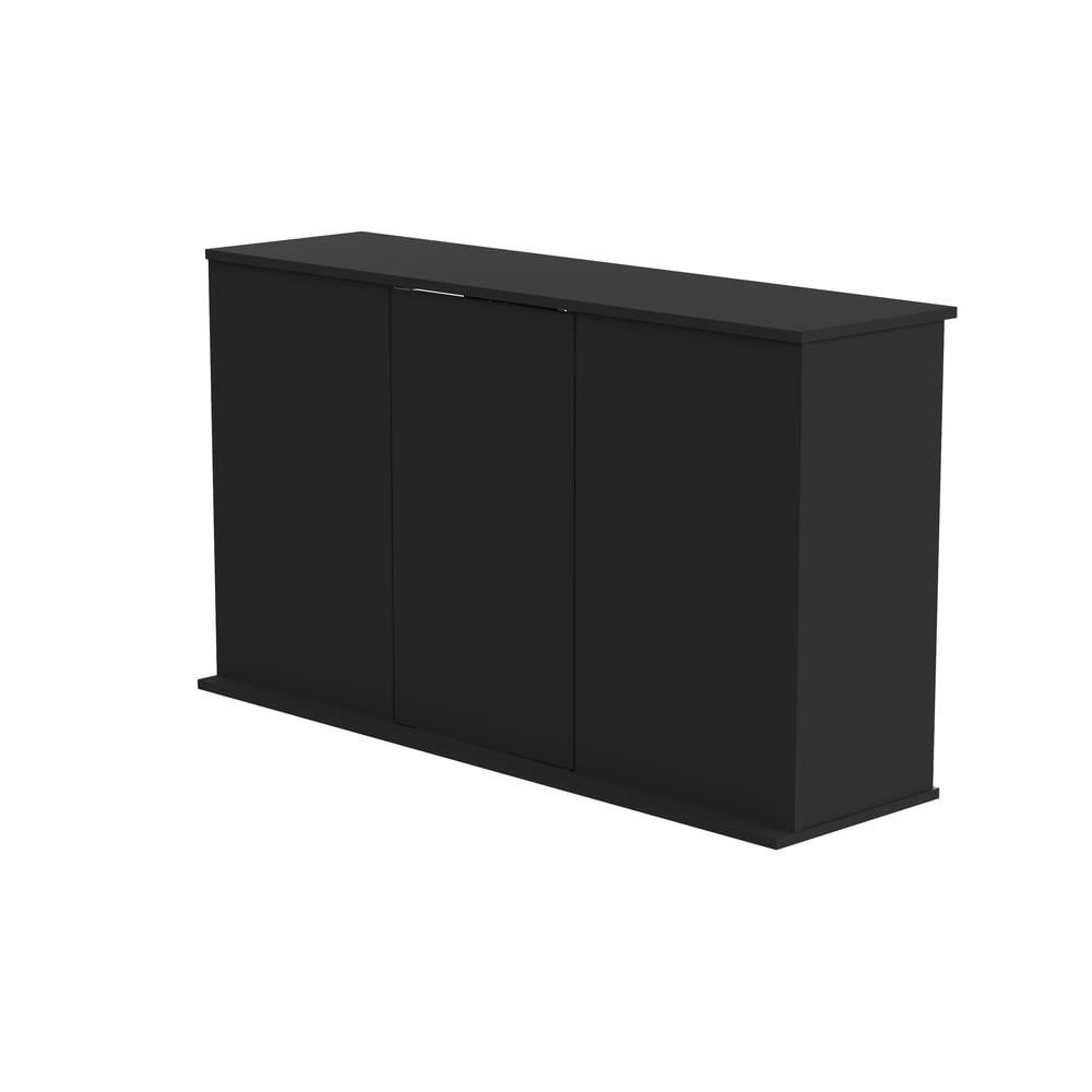 Black Contemporary 55 Gallon Aquarium Stand with Storage Cabinet