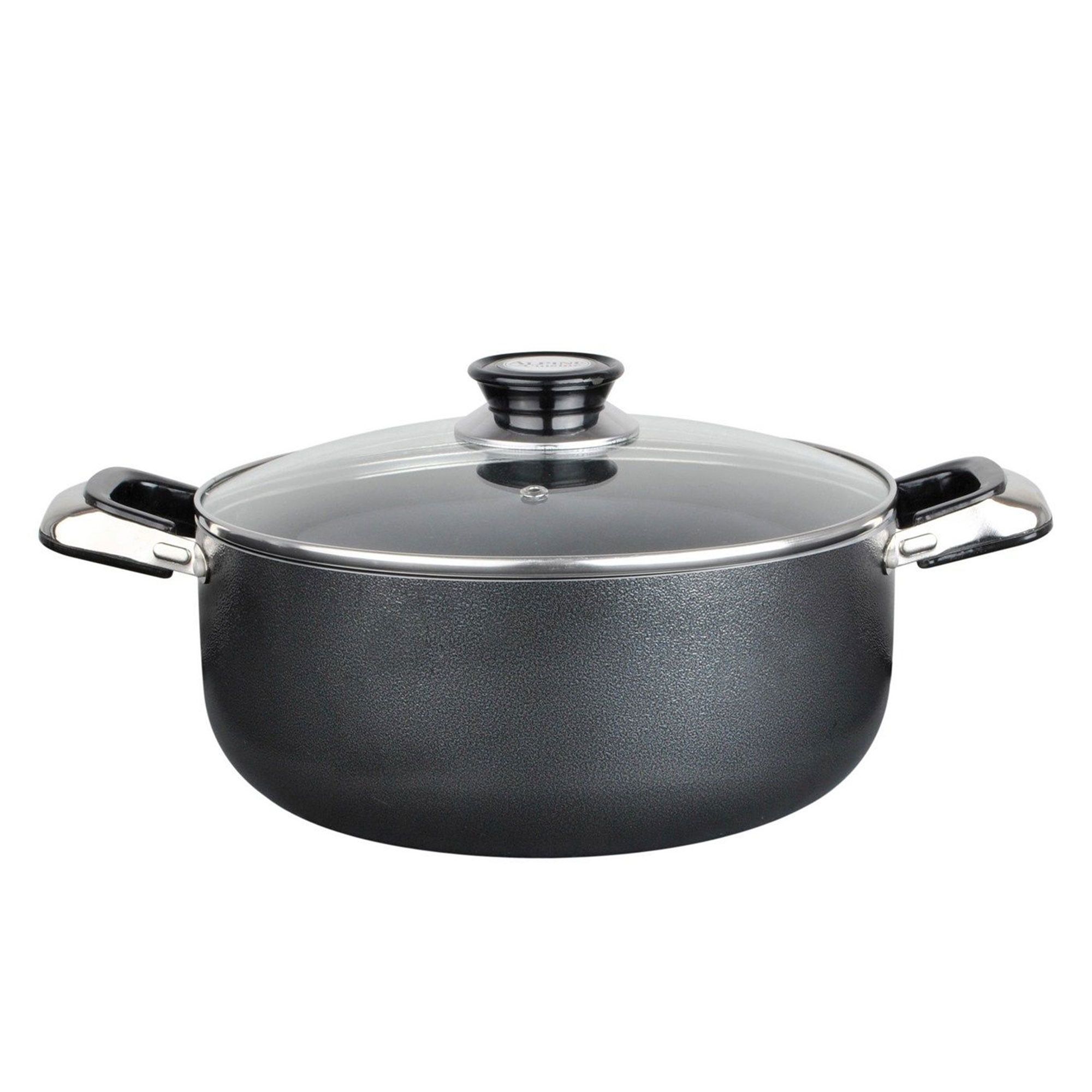 Alpine 18 Quart Non-Stick Aluminum Dutch Oven with Glass Lid