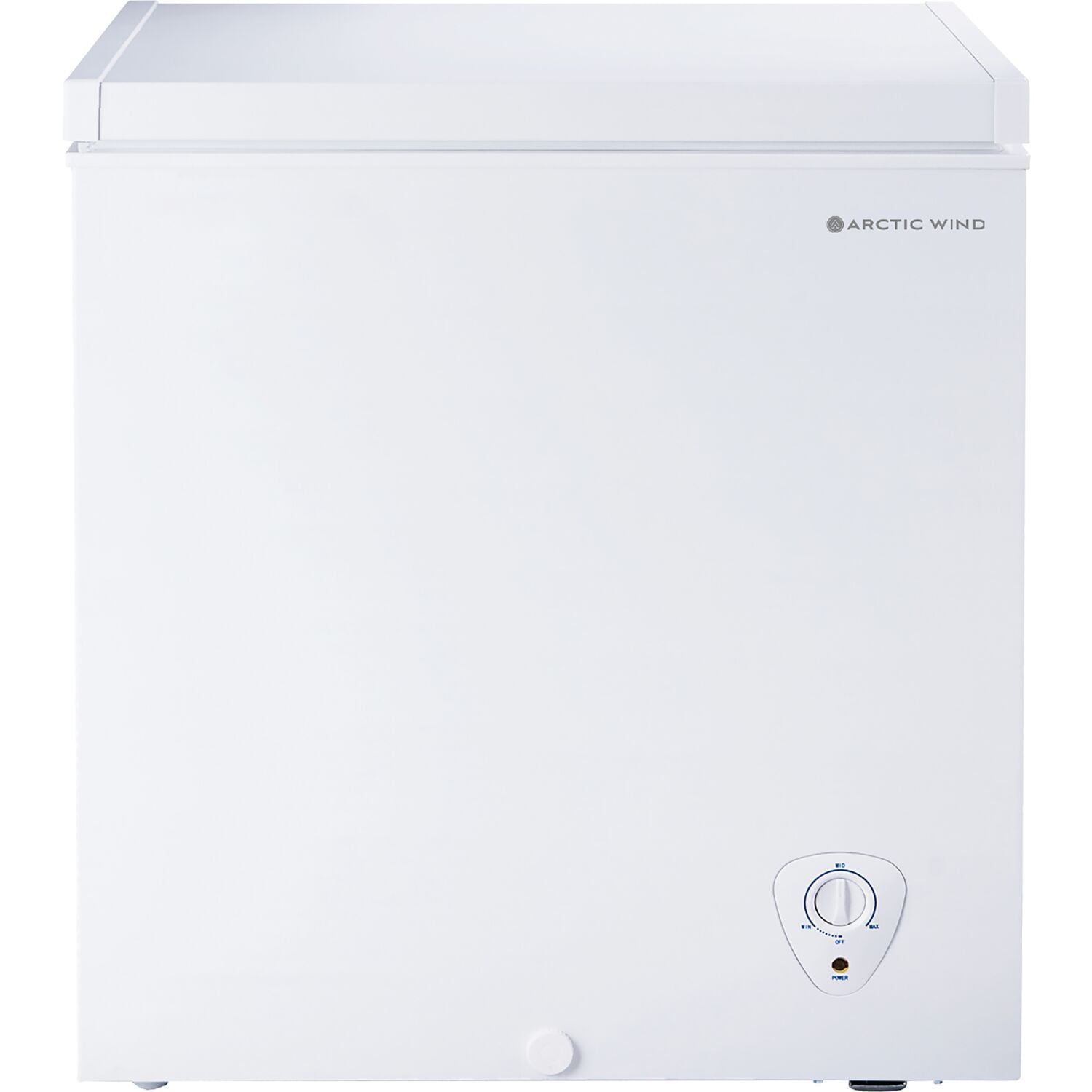 Compact White Stainless Steel 5-cu. ft. Chest Freezer