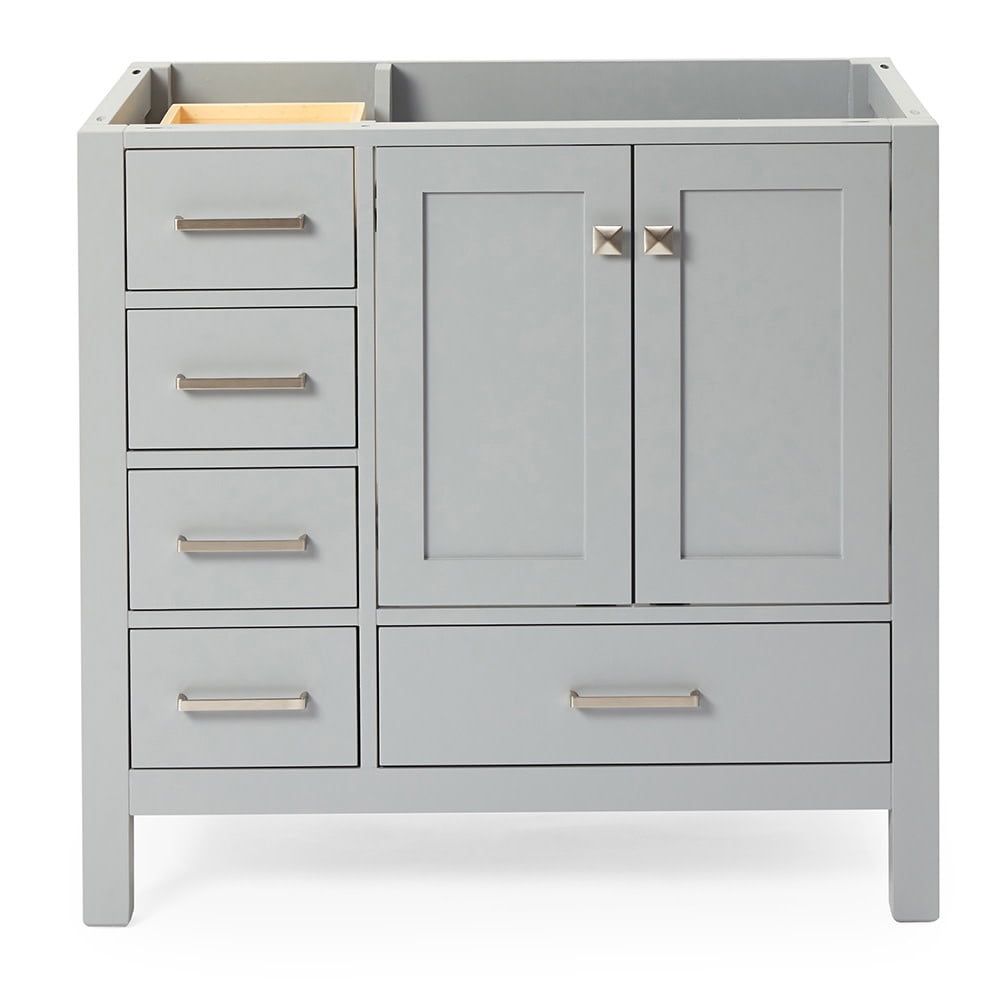 Cambridge 36" Gray Freestanding Plywood Vanity Cabinet