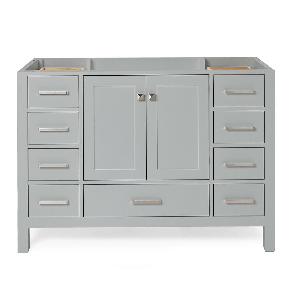 Cambridge 48" Grey Single Freestanding Vanity Cabinet