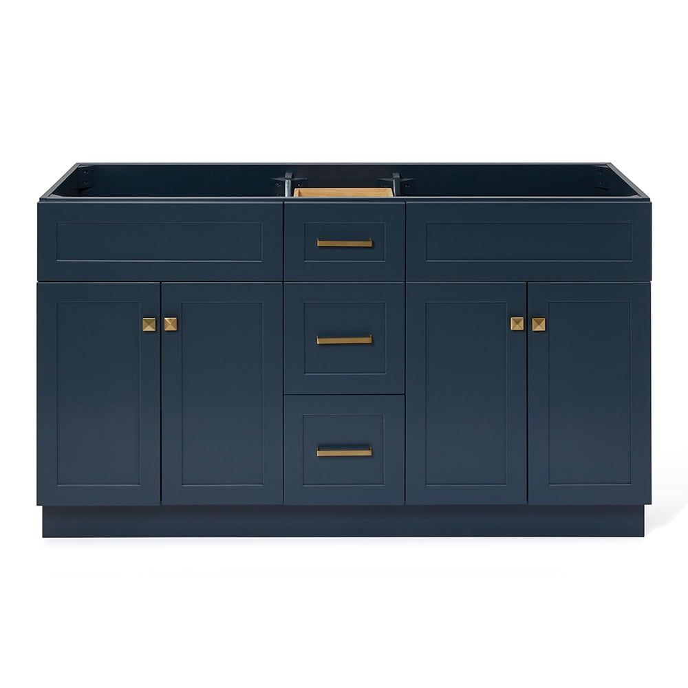 Midnight Blue 60'' Double Freestanding Bathroom Vanity