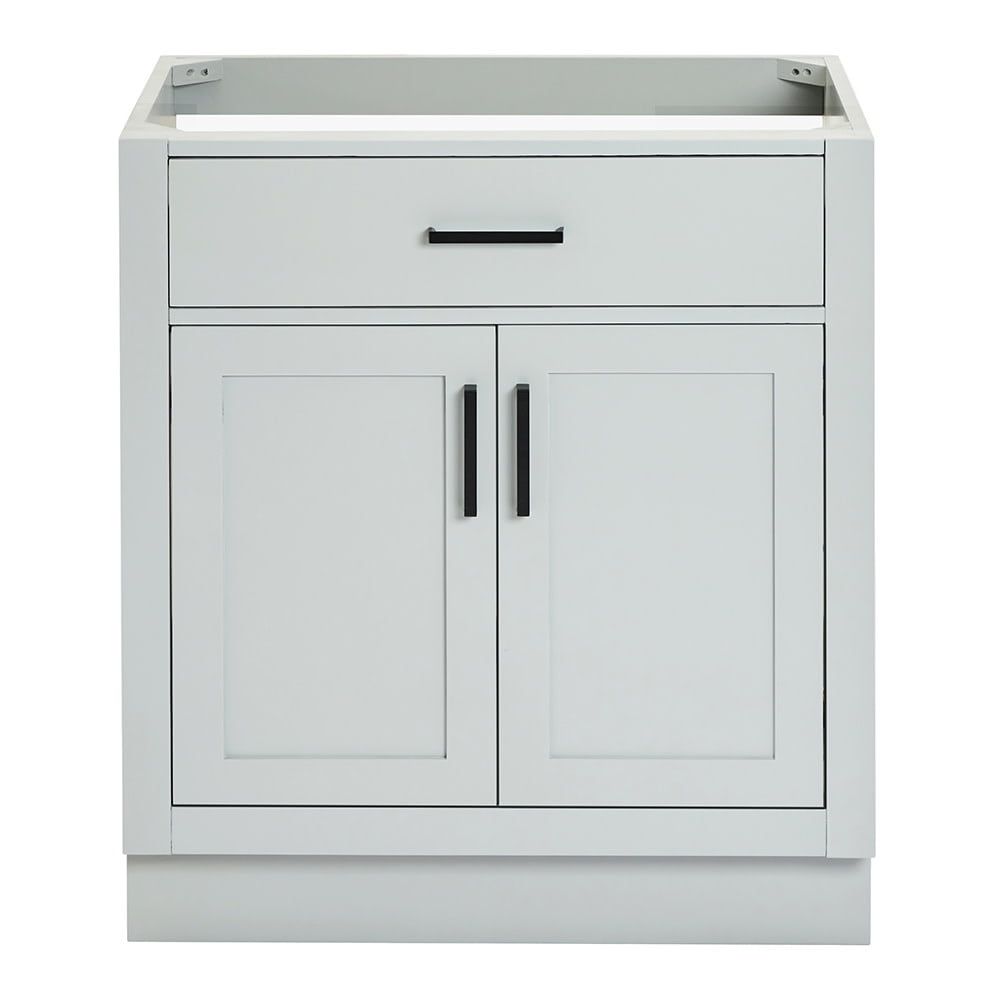 Hepburn 30" Gray Hardwood Single Freestanding Vanity Cabinet