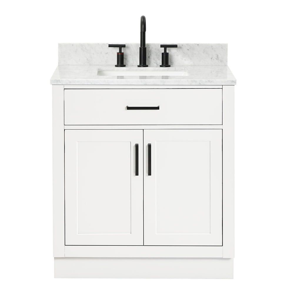 Hepburn 31" White Freestanding Single Basin Vanity Set