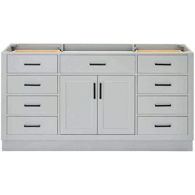 Hepburn 66" Gray Pine Single Freestanding Vanity Base