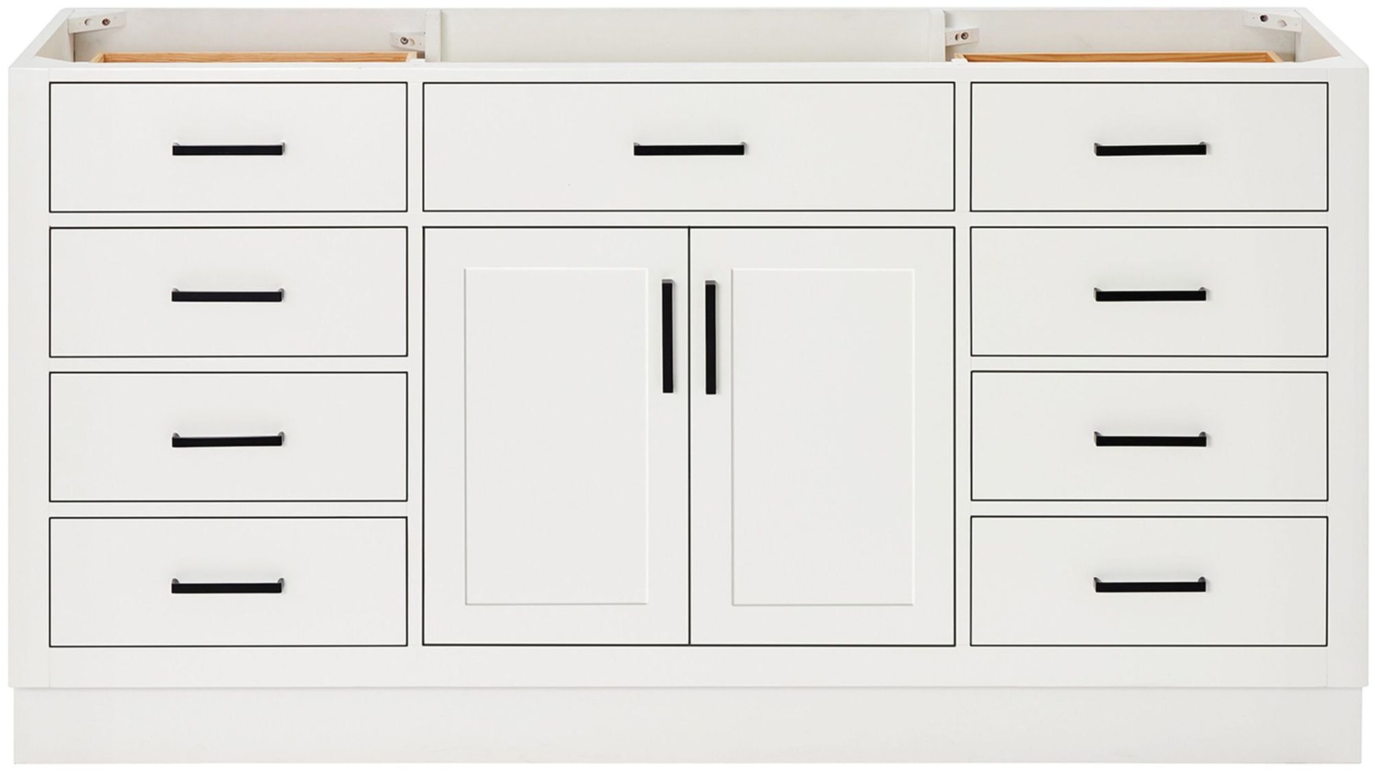 Hepburn 66" White Hardwood Single Bathroom Vanity Base