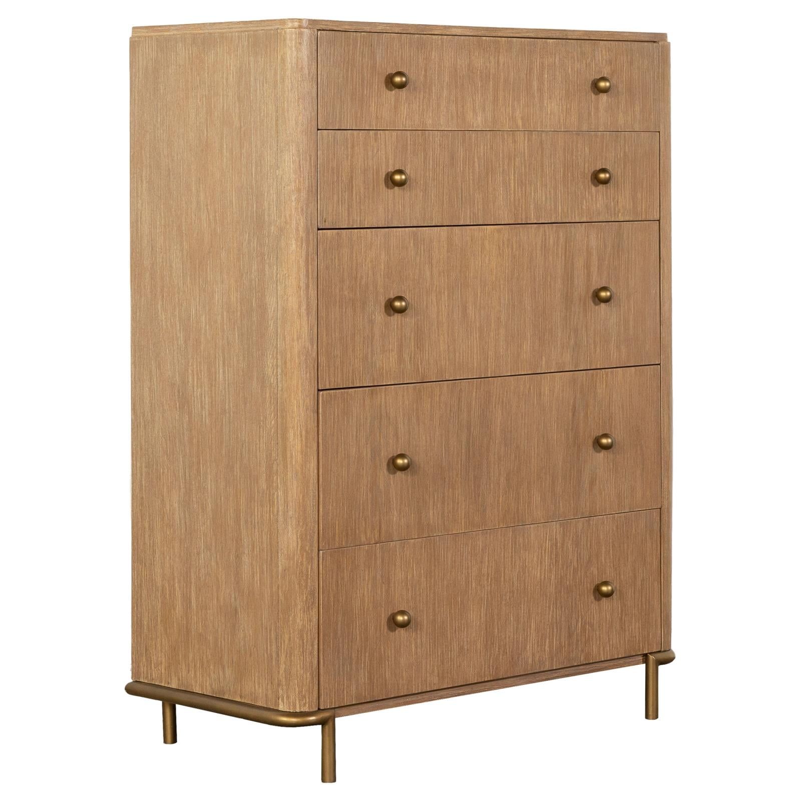 Arini 5-drawer Chest Sand Wash