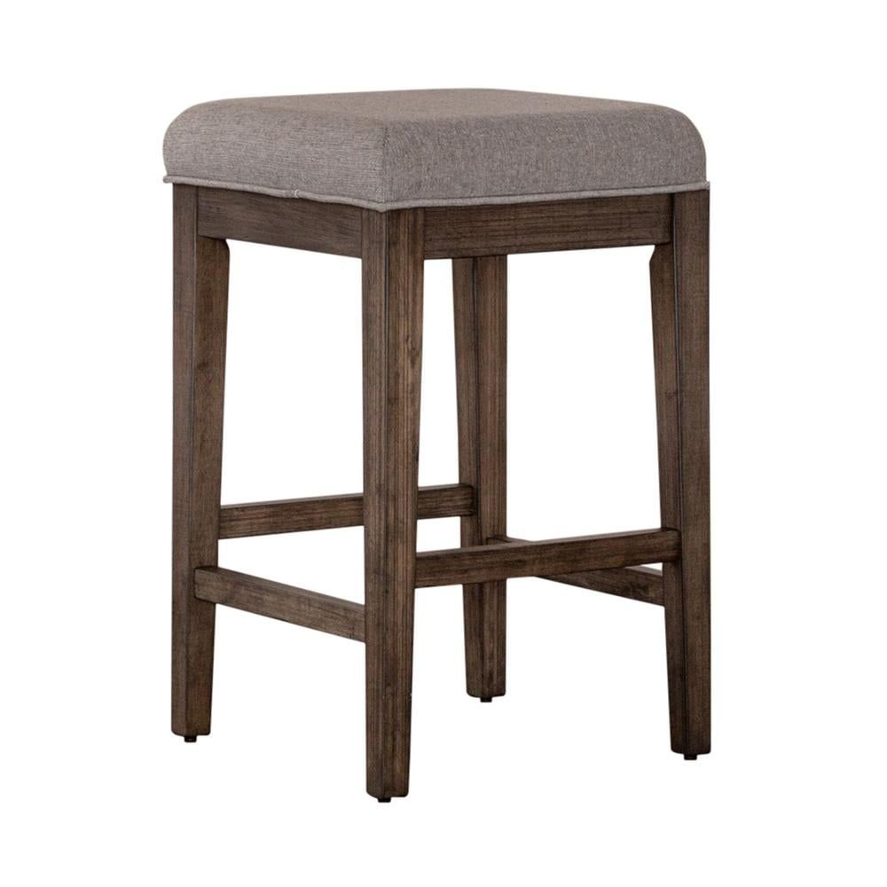 Arrowcreek Gray Upholstered Wood Counter Stool