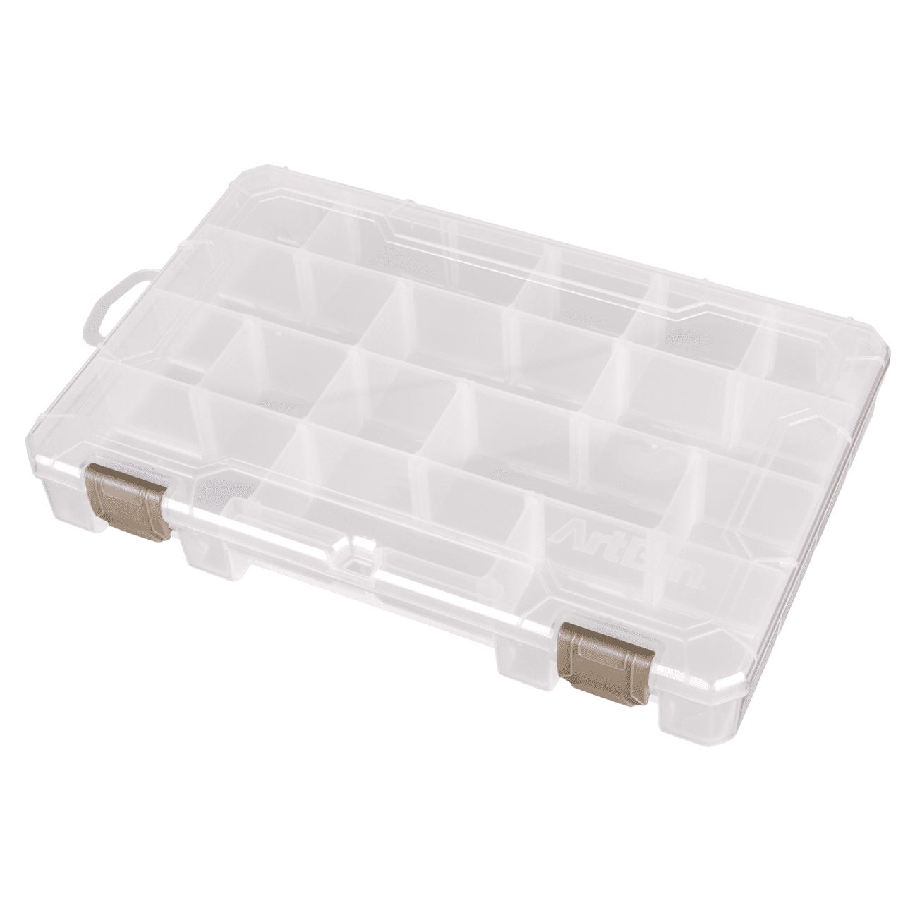 Clear Plastic Portable Craft Organizer with Dividers