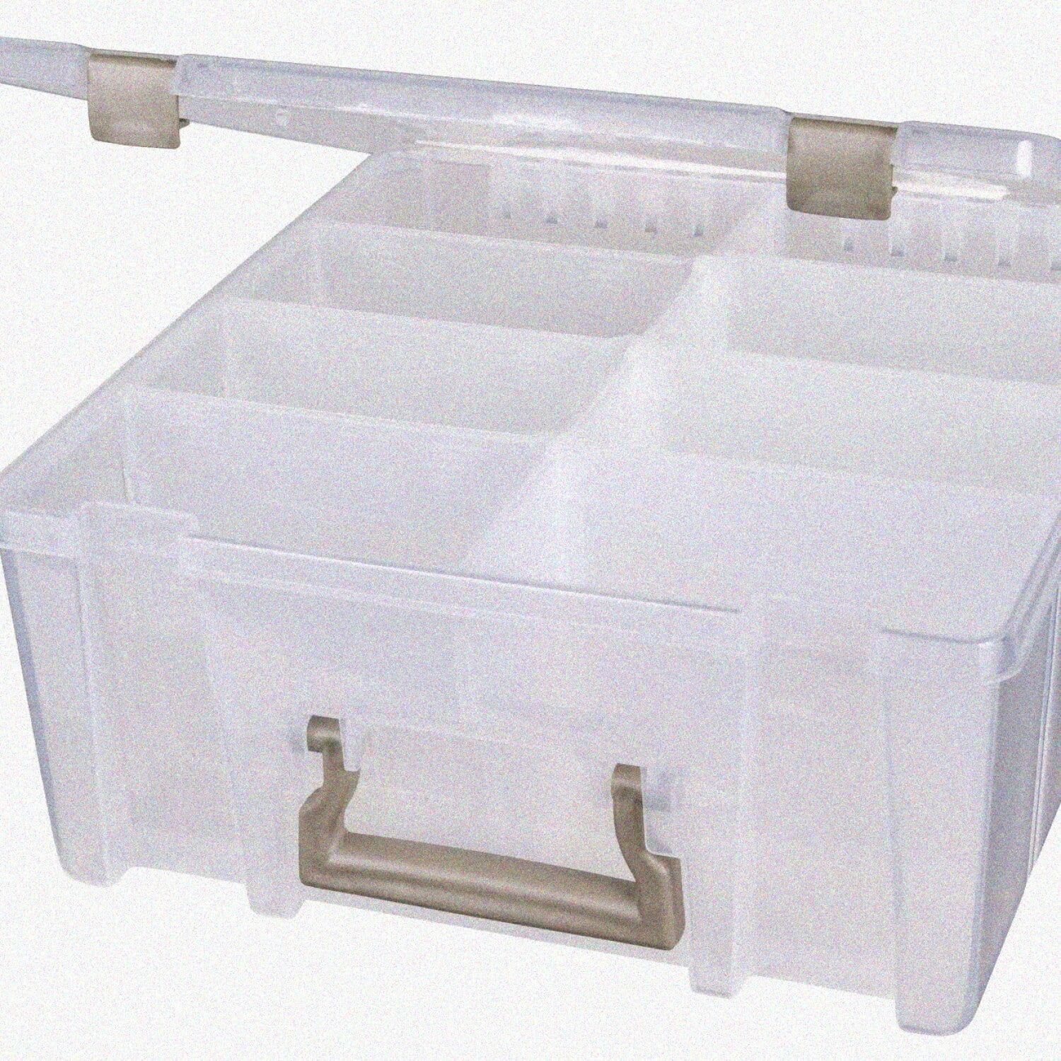 Clear Plastic Double-Deep Stackable Kids Storage Container