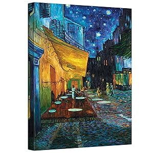 Vincent Van Gogh Cafe Terrace at Night 36x48 Canvas Art