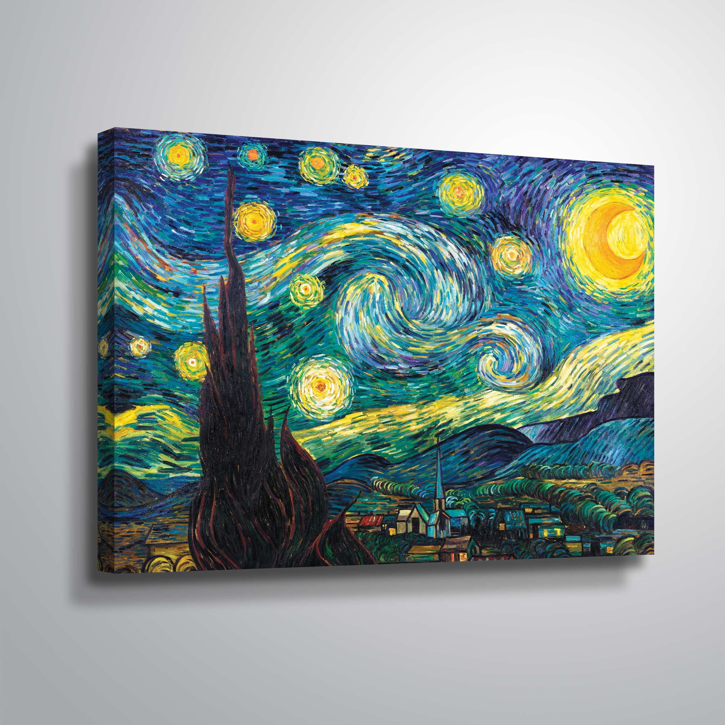 Vincent Van Gogh Starry Night 14" x 18" Canvas Wall Art