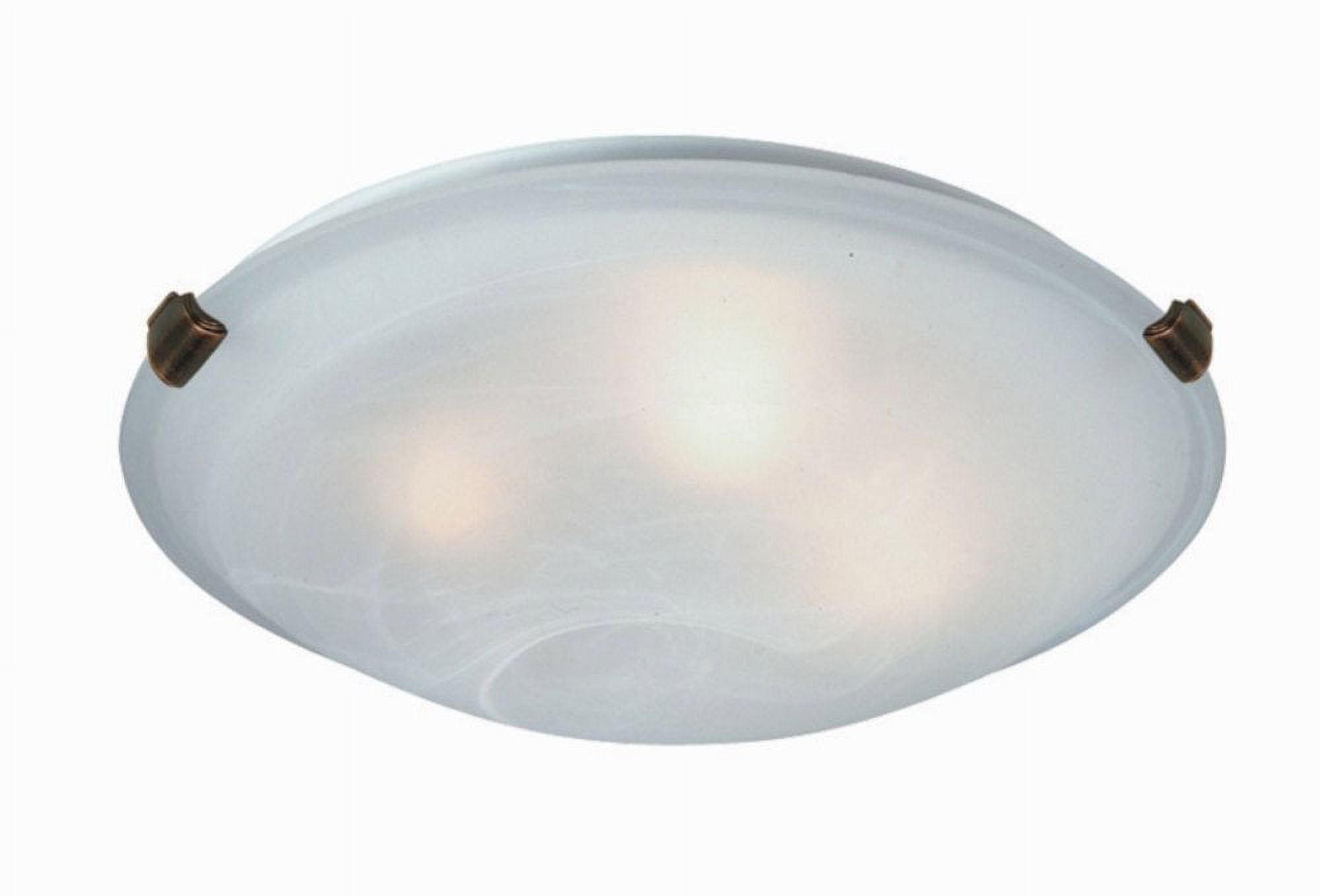 Sleek 12" White Glass Flush Mount with Brushed Nickel Accents