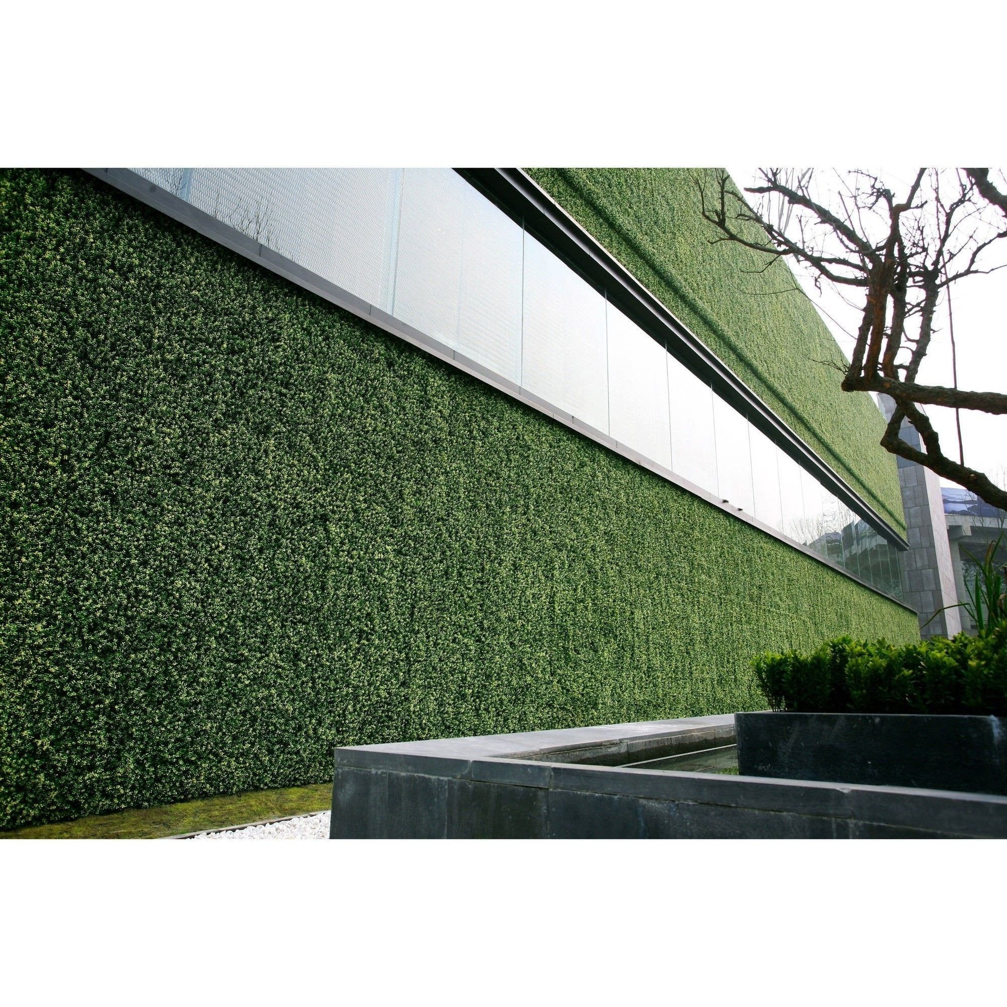 20"x20" Artificial Boxwood Hedge Greenery Panels for Outdoor Use