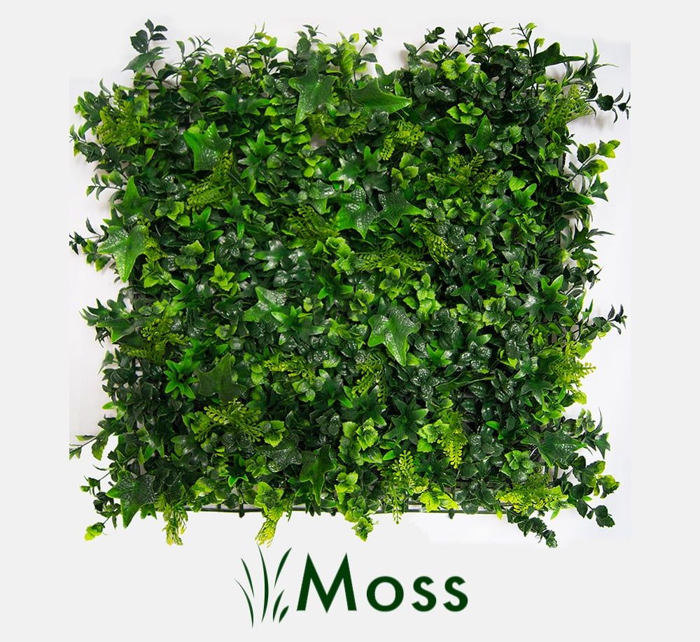 GreenSmart 20"x20" Artificial Moss Wall Panels Set of 4