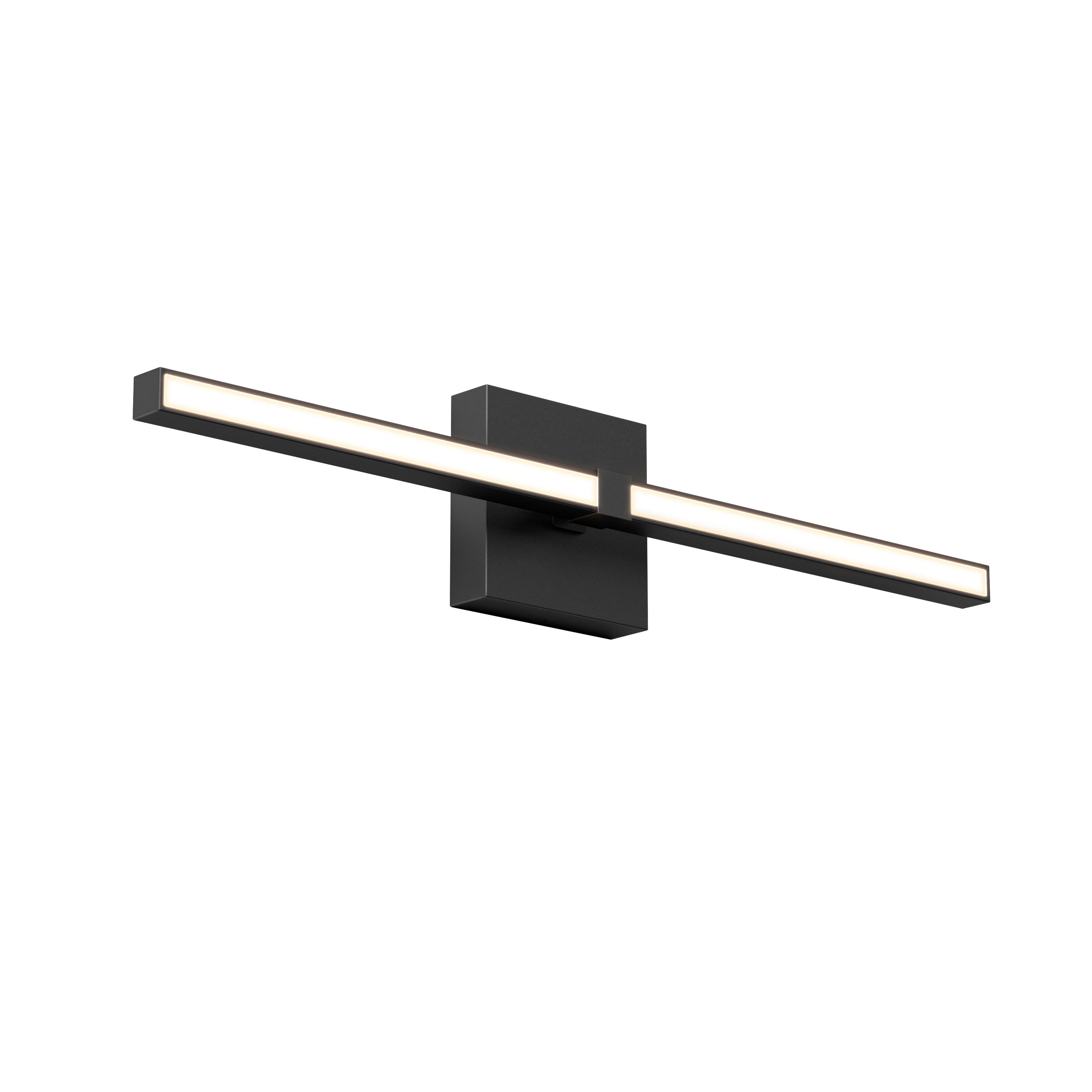 Matte Black Dimmable LED Bathroom Vanity Light Fixture