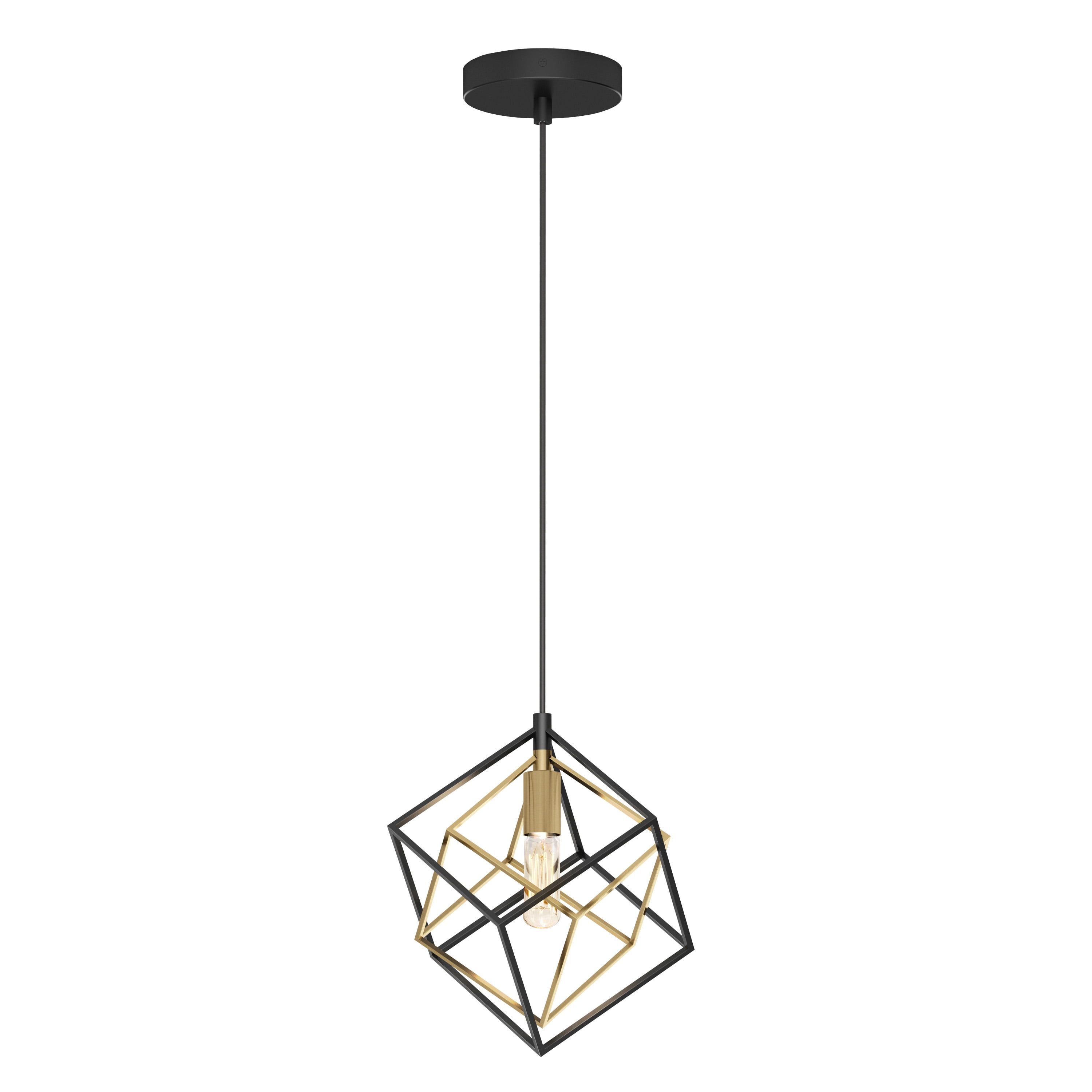 Modern Black and Gold Mini Pendant Light