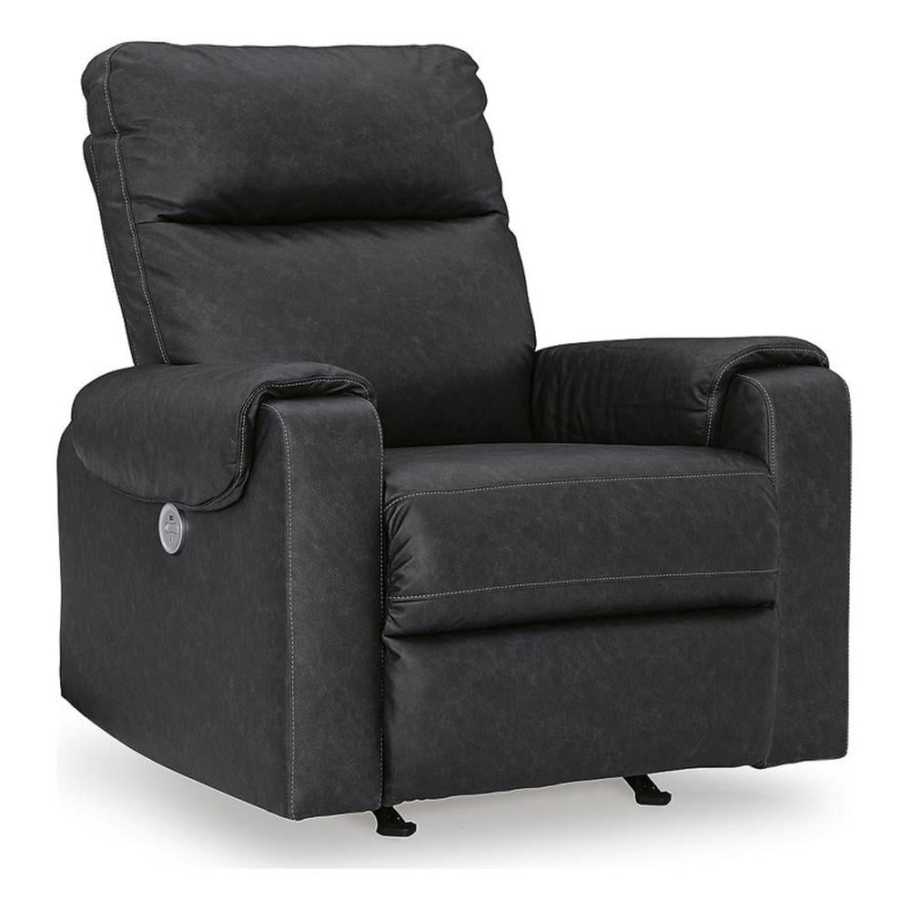 Signature Design by Ashley Axtellton Power Recliner, 38" W x 41" D x 41" H, Black & Gray