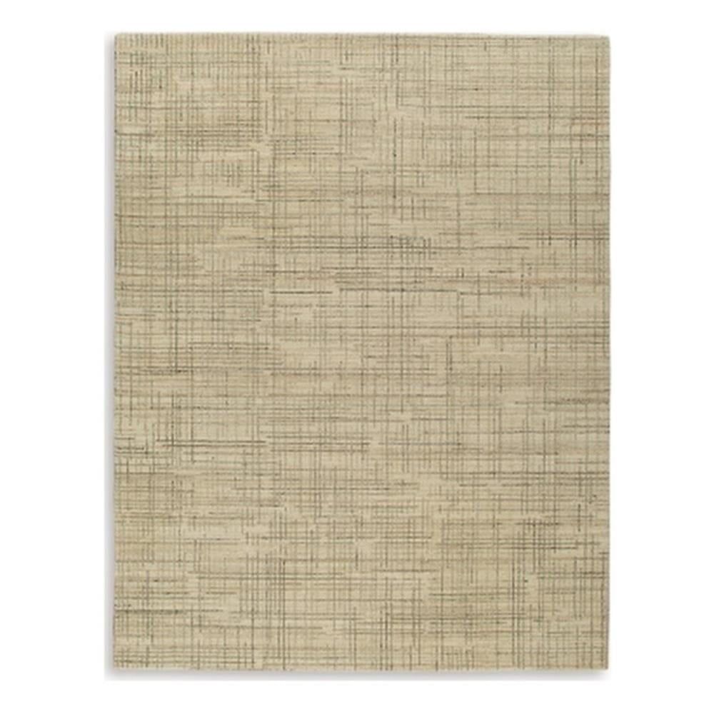 Ivory and Gray Hand-Tufted Wool 8' x 10' Area Rug