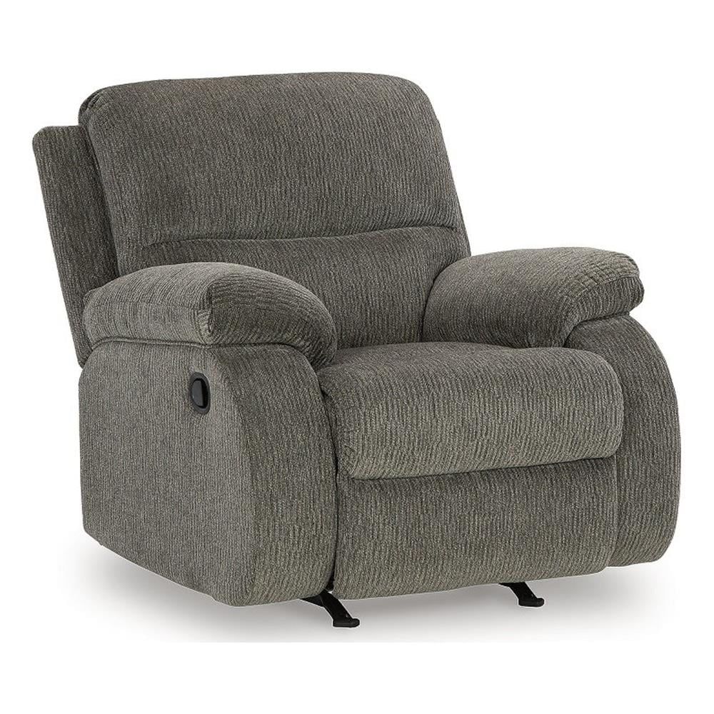 Brindle Gray Microfiber Contemporary Recliner