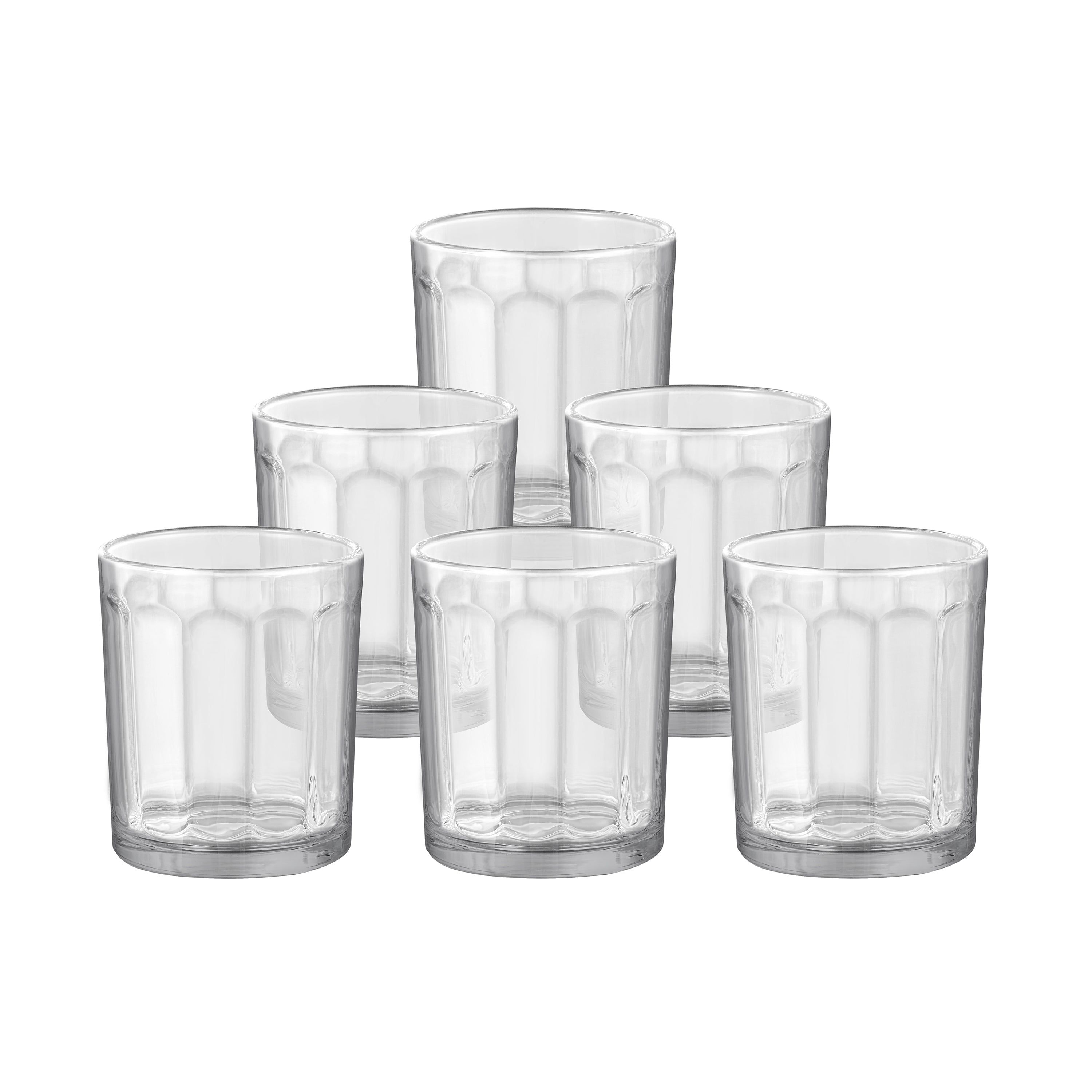 Clear Glass Votive Candle Holders Set of 6