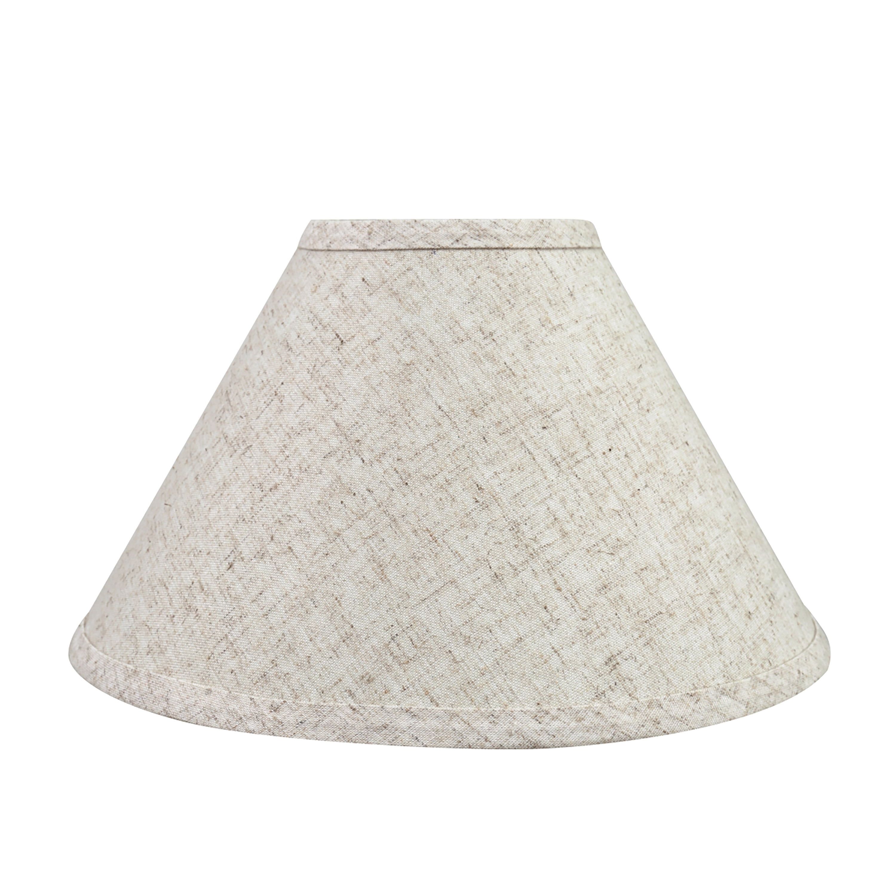 Beige Linen 11'' Empire Lamp Shade with Textured Finish