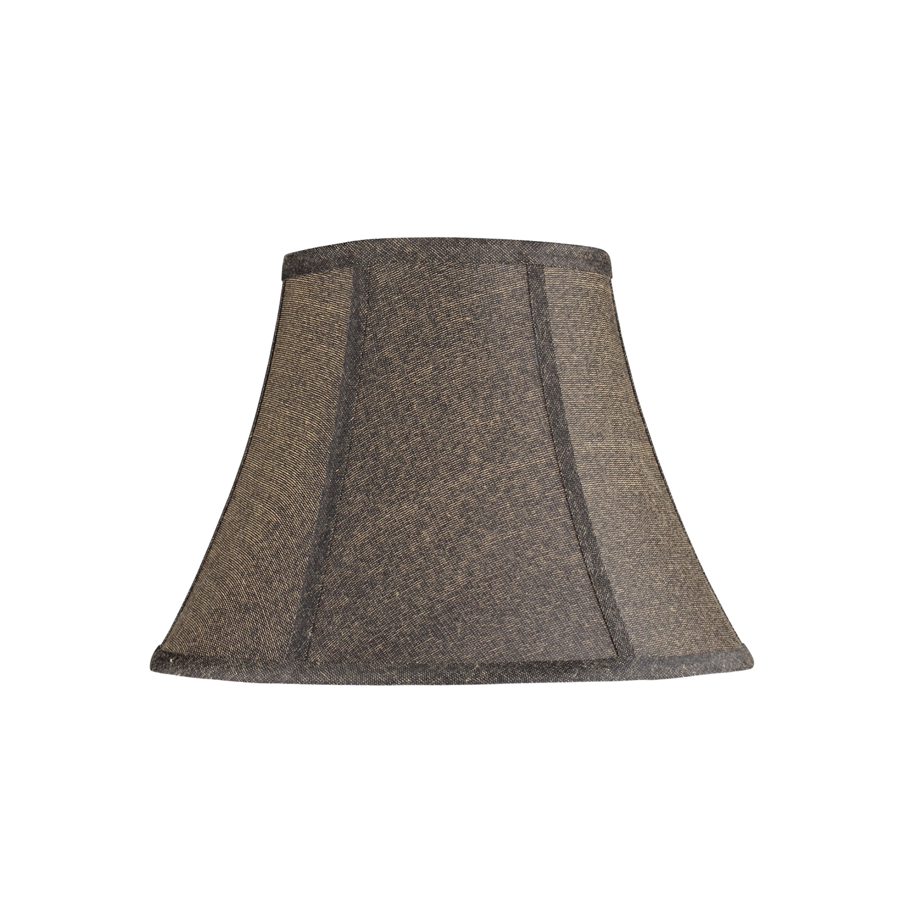 Black Jacquard Fabric Bell Lamp Shade with Spider Fitter