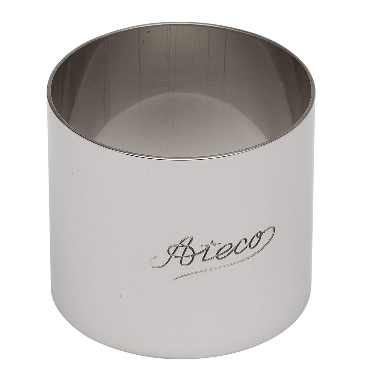 Ateco Round Stainless Steel Baking Form, 2" x 1.75"