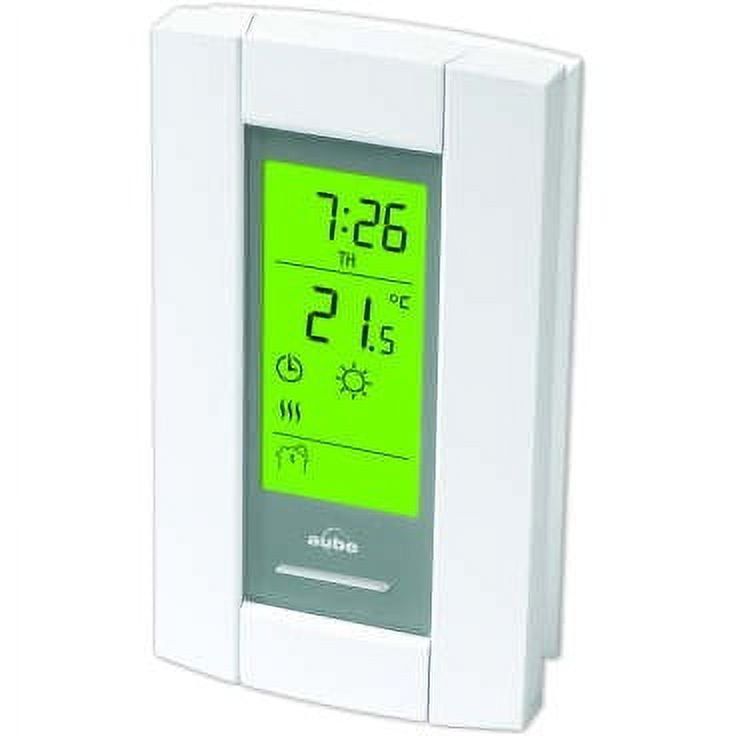 White Programmable Digital Line Voltage Thermostat