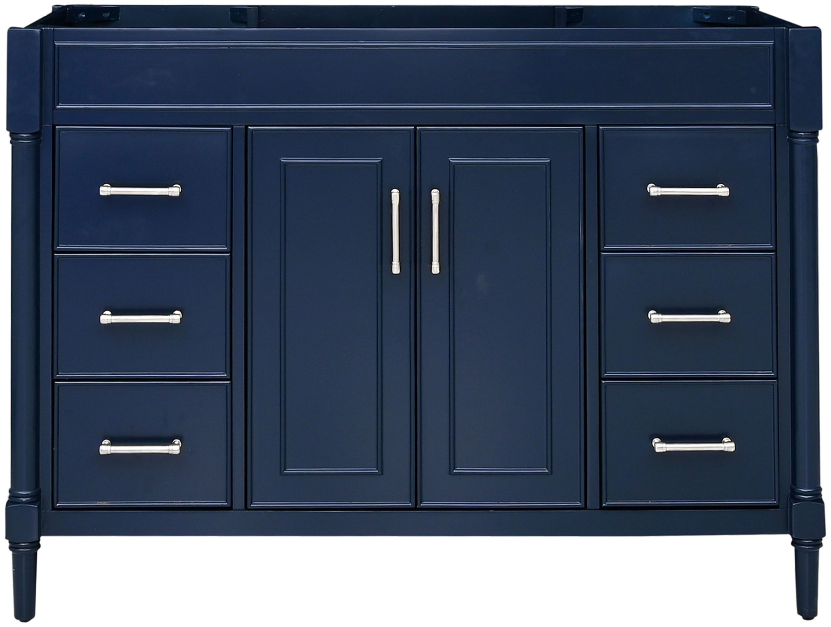 Bristol 48" Navy Blue Single Freestanding Vanity Cabinet