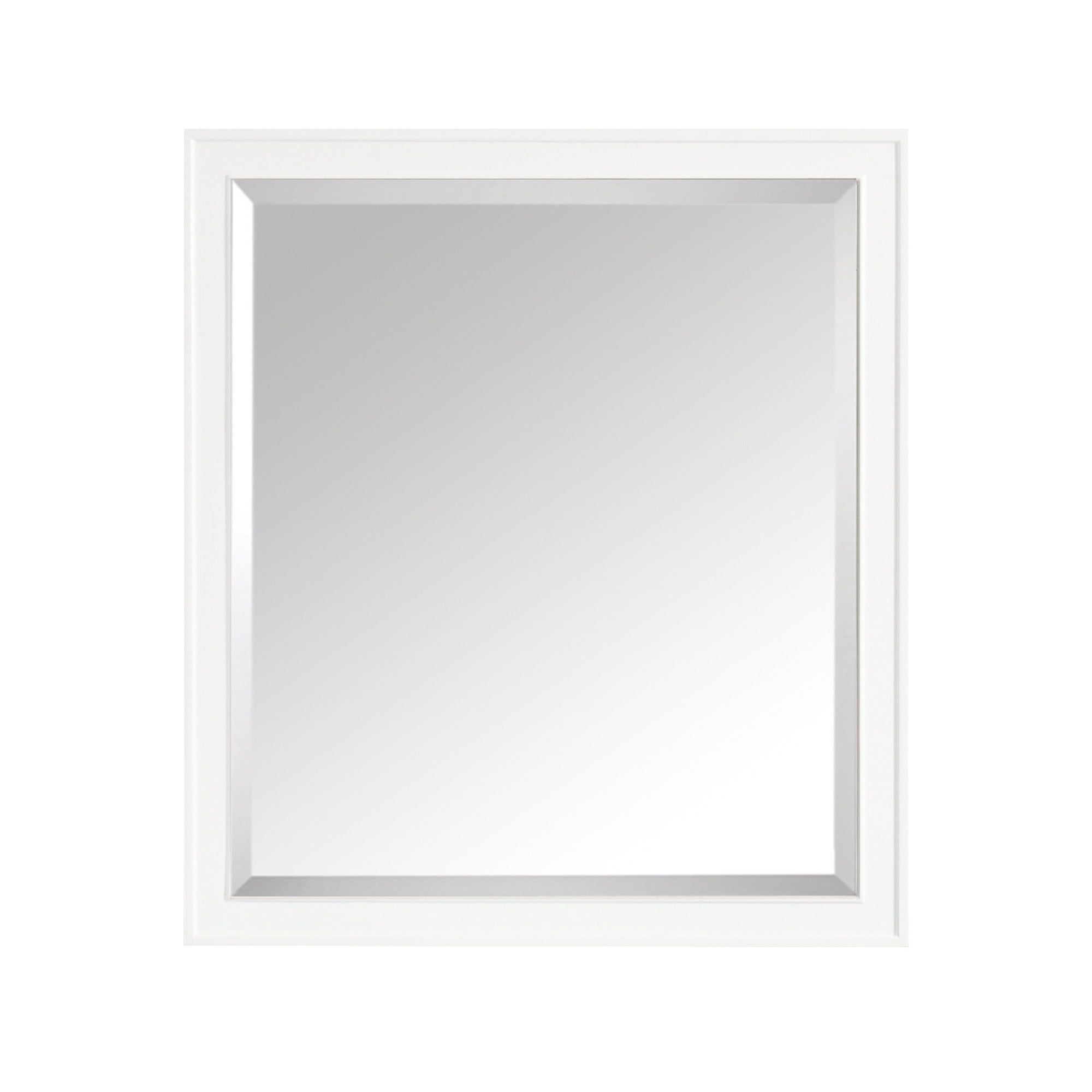 Madison Modern Rectangular Wood Bathroom Vanity Mirror 36x32 in